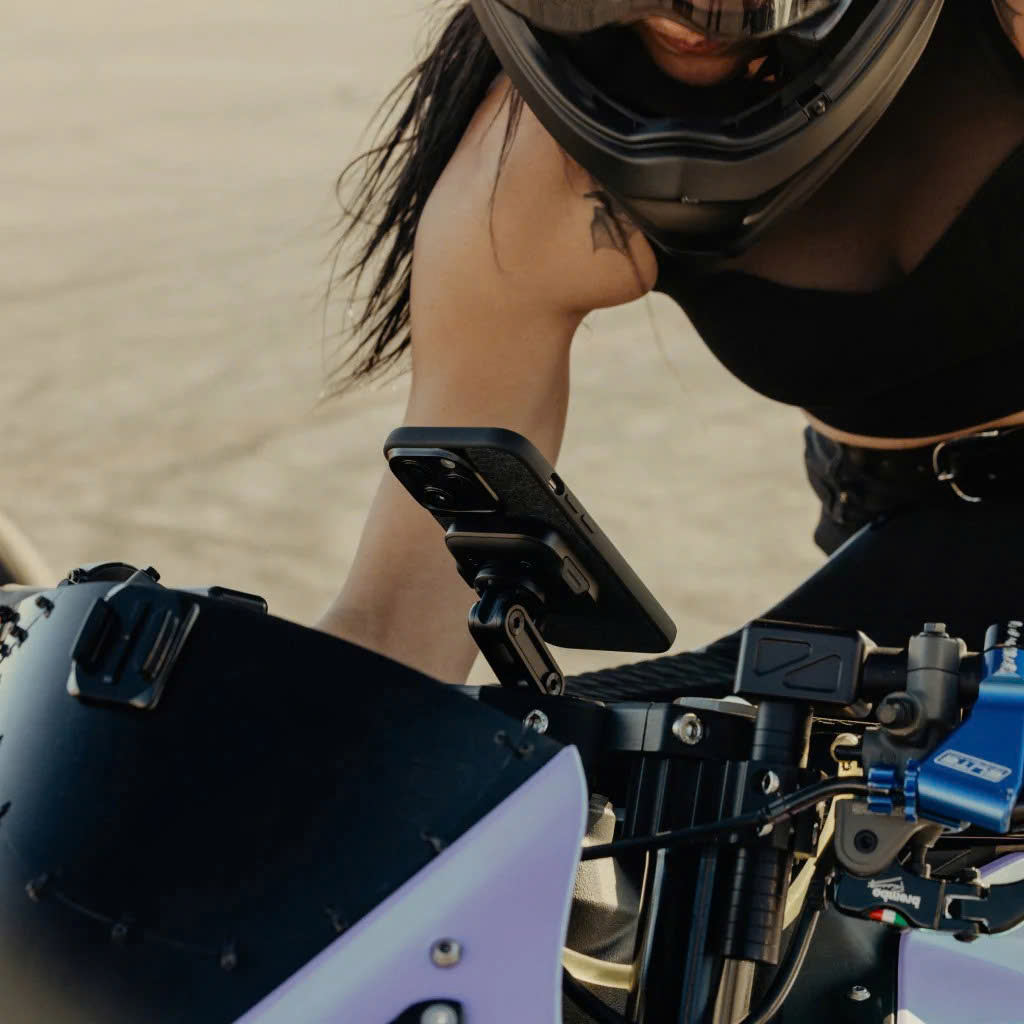 Ngàm Gắn Điện Thoại Peak Design Motorcycle Stem Mount Charging - có sạc
