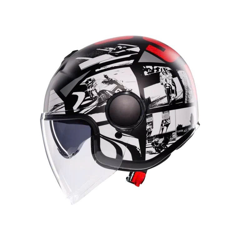 Nón Bảo hiểm AGV ETERES HISTORY MATT BLACK/WHITE/RED