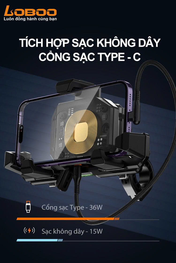 Giá đỡ điện thoại Loboo P06S (Có Sạc)