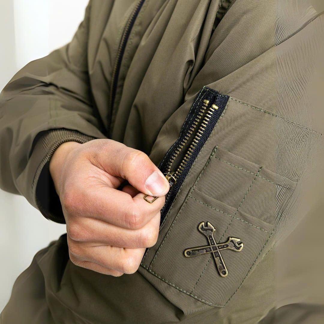 Áo Giáp Denim John Doe Flight Jacket Olive