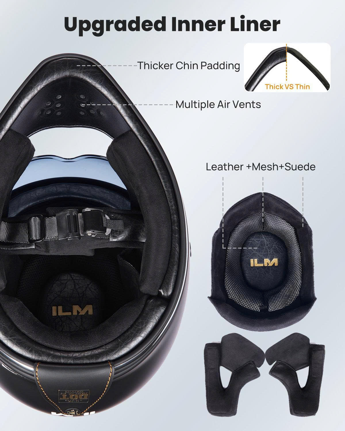 NÓN BẢO HIỂM ILM Z502-TEM LỬA XANH