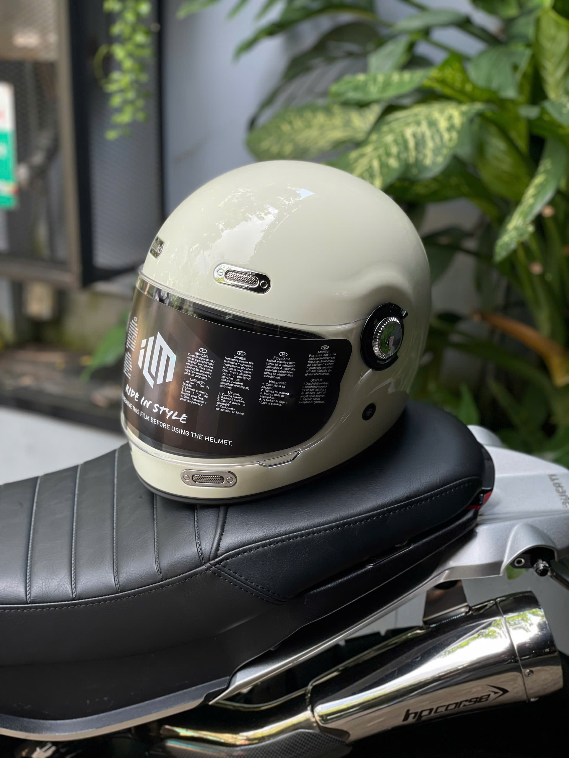 NÓN BẢO HIỂM ILM Z503 - TRẮNG NHŨ