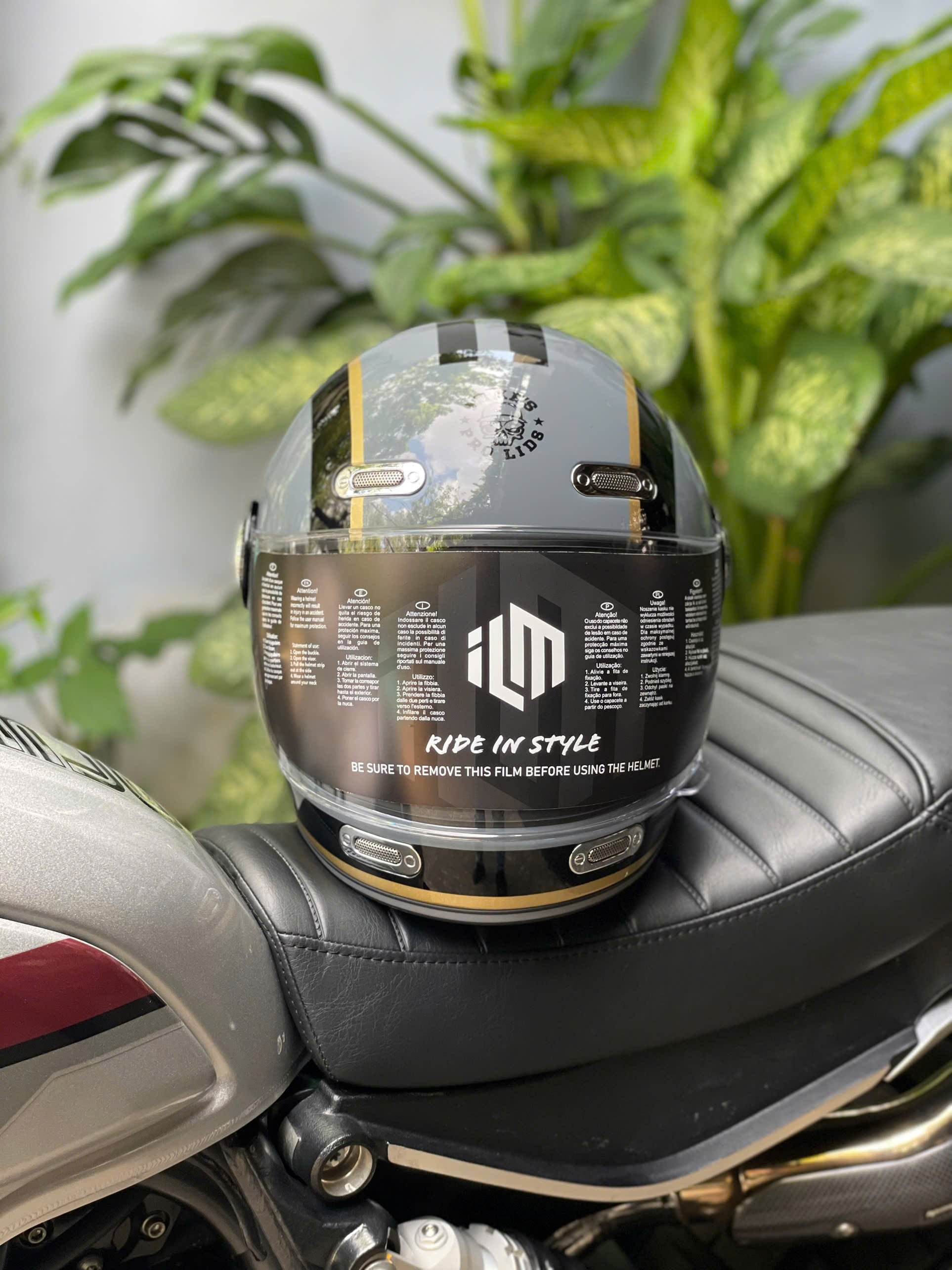 NÓN BẢO HIỂM ILM Z503 - XÁM