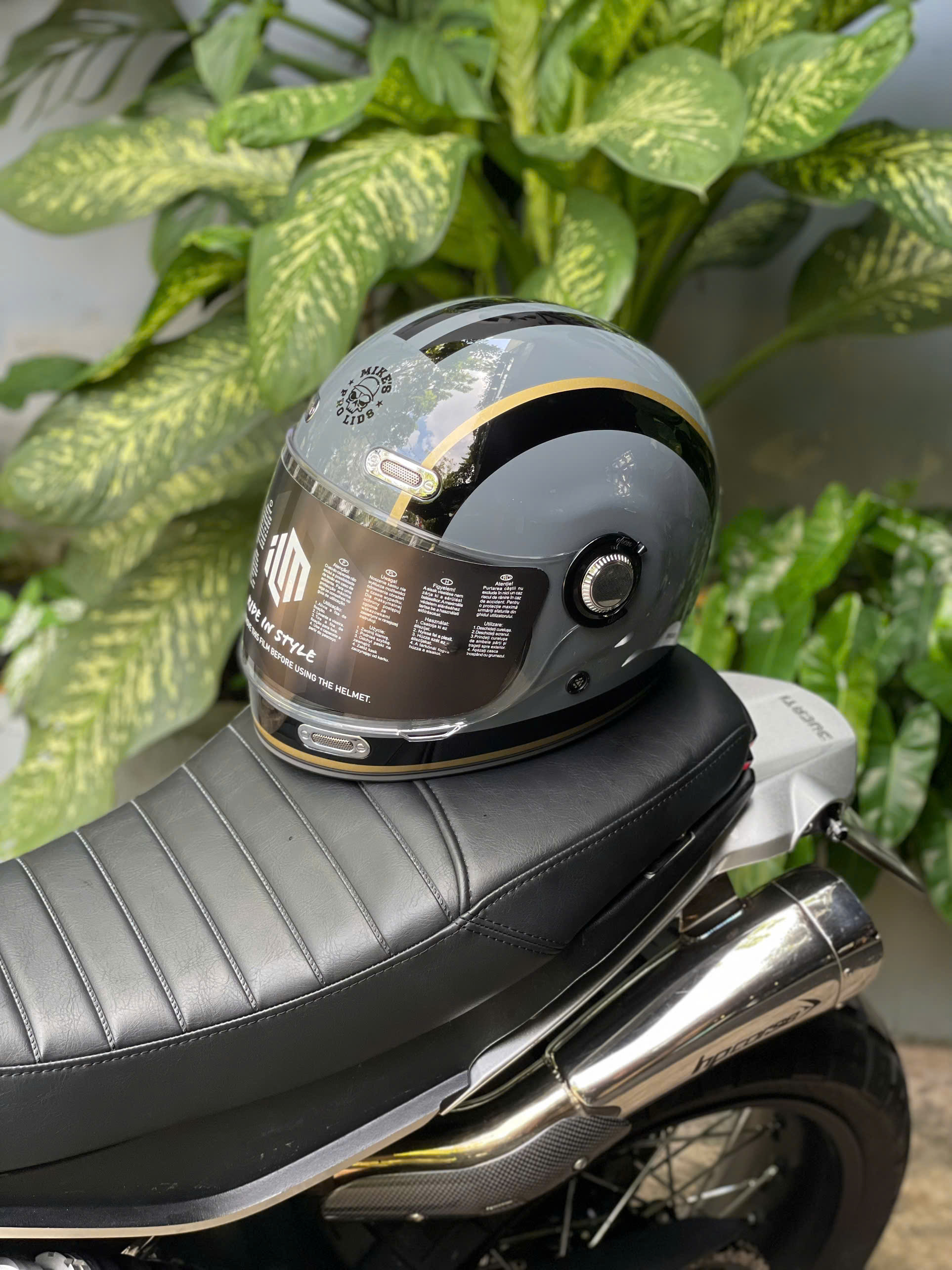 NÓN BẢO HIỂM ILM Z503 - XÁM