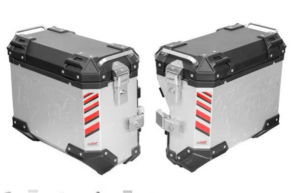 Thùng hông LOBOO Pike Tracker Bạc 35-30L Ducati Multistrada V4