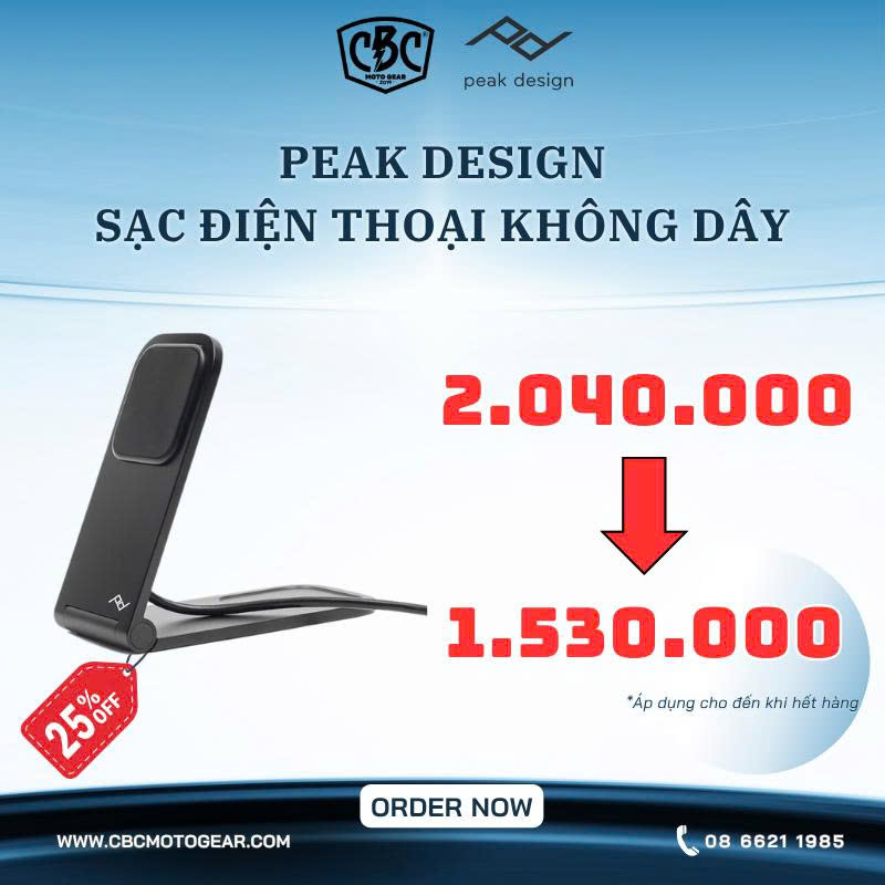 Đế Sạc Không Dây Peak Design Wireless Charging Stand