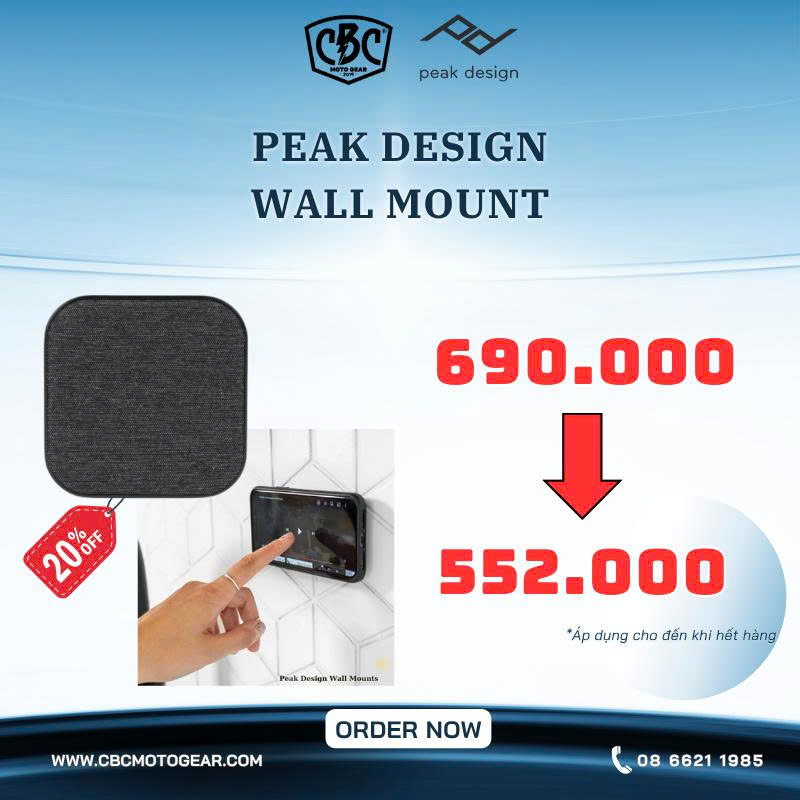 Ngàm dán Peak Design Mobile Wall Mount