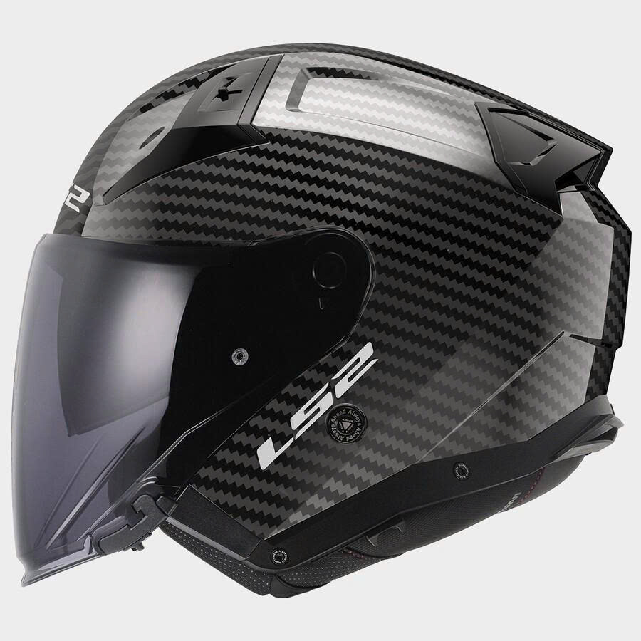 Nón Bảo Hiểm 3/4 Hai Kính LS2 OF603 Infinity II Carbon