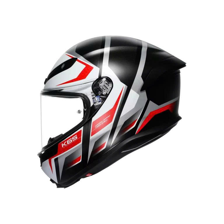 Nón AGV K6S KARVE MATT BLACK/WHITE/RED