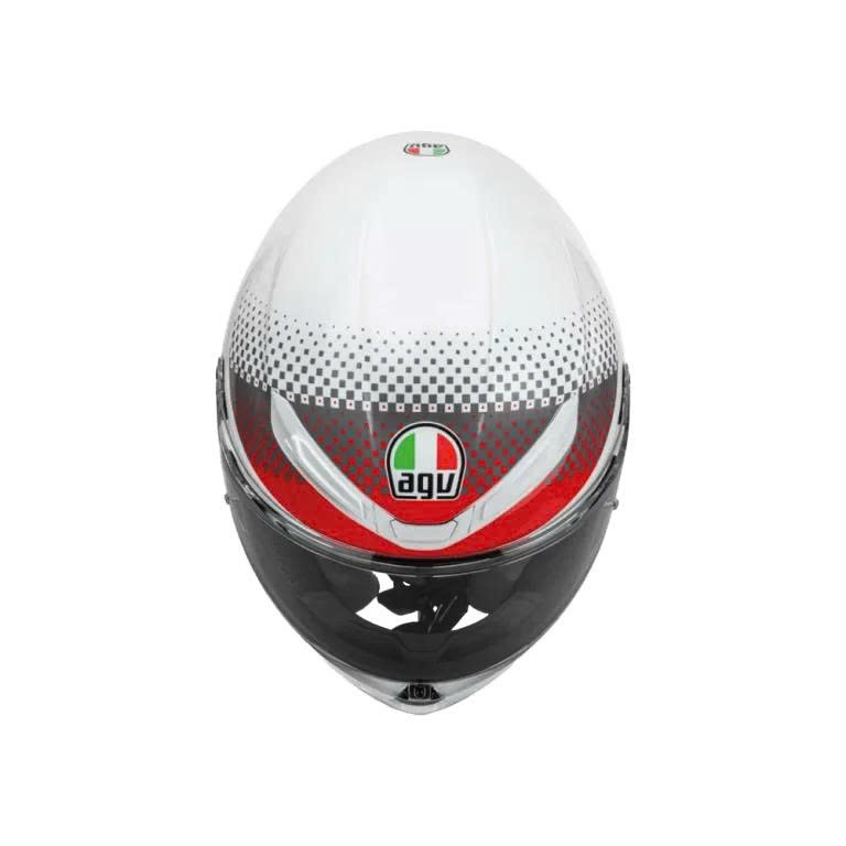 Nón AGV K6S FISION PEARL WHITE/RED/GREY