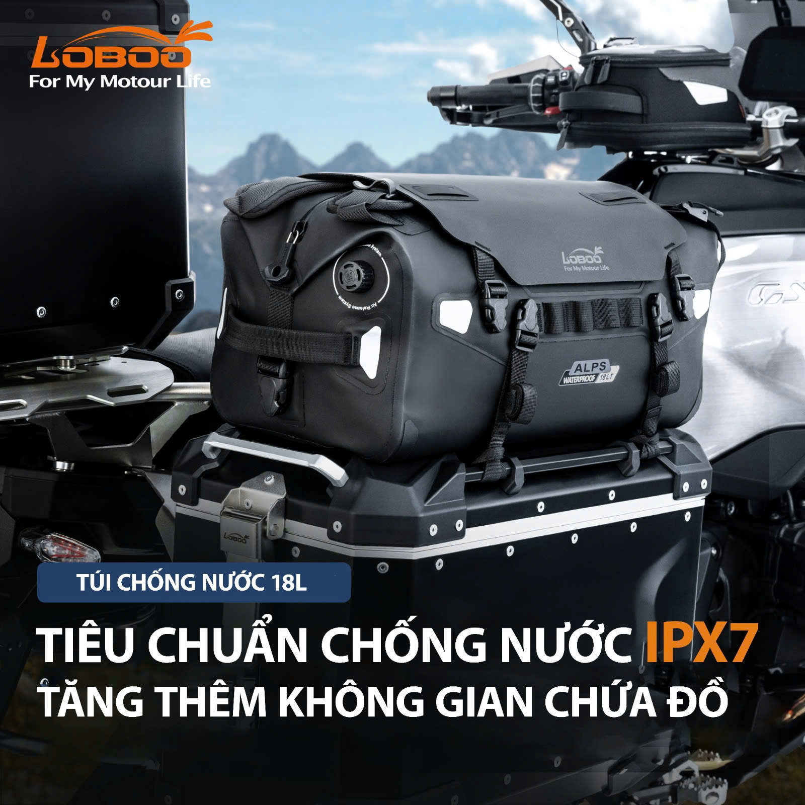 TÚI CHỐNG NƯỚC CAO CẤP WANDERER 18L - BW18BK