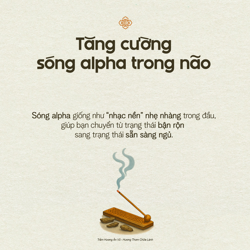 trầm giúp tăng cường sóng não