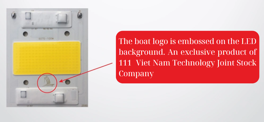 Exclusive LED chip designed by LED 111.