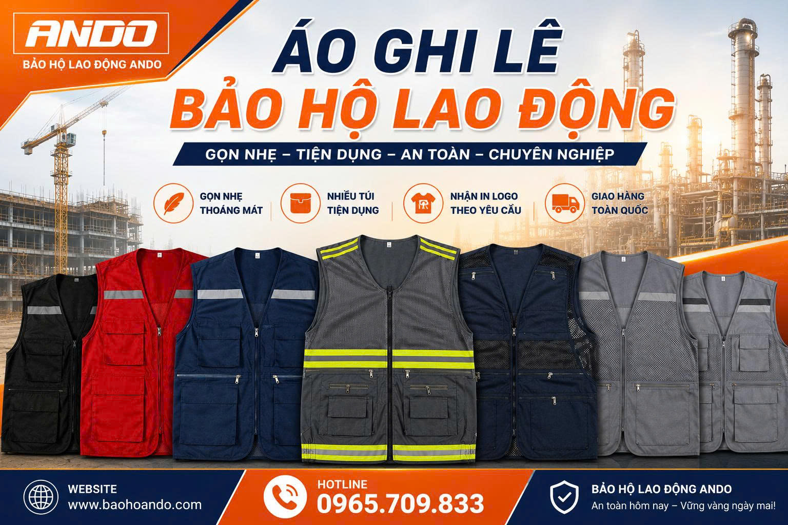 Áo Ghi Lê Bảo Hộ Lao Động – Tối Ưu Sự Tiện Lợi, Nâng Cao Hiệu Quả Công Việc
