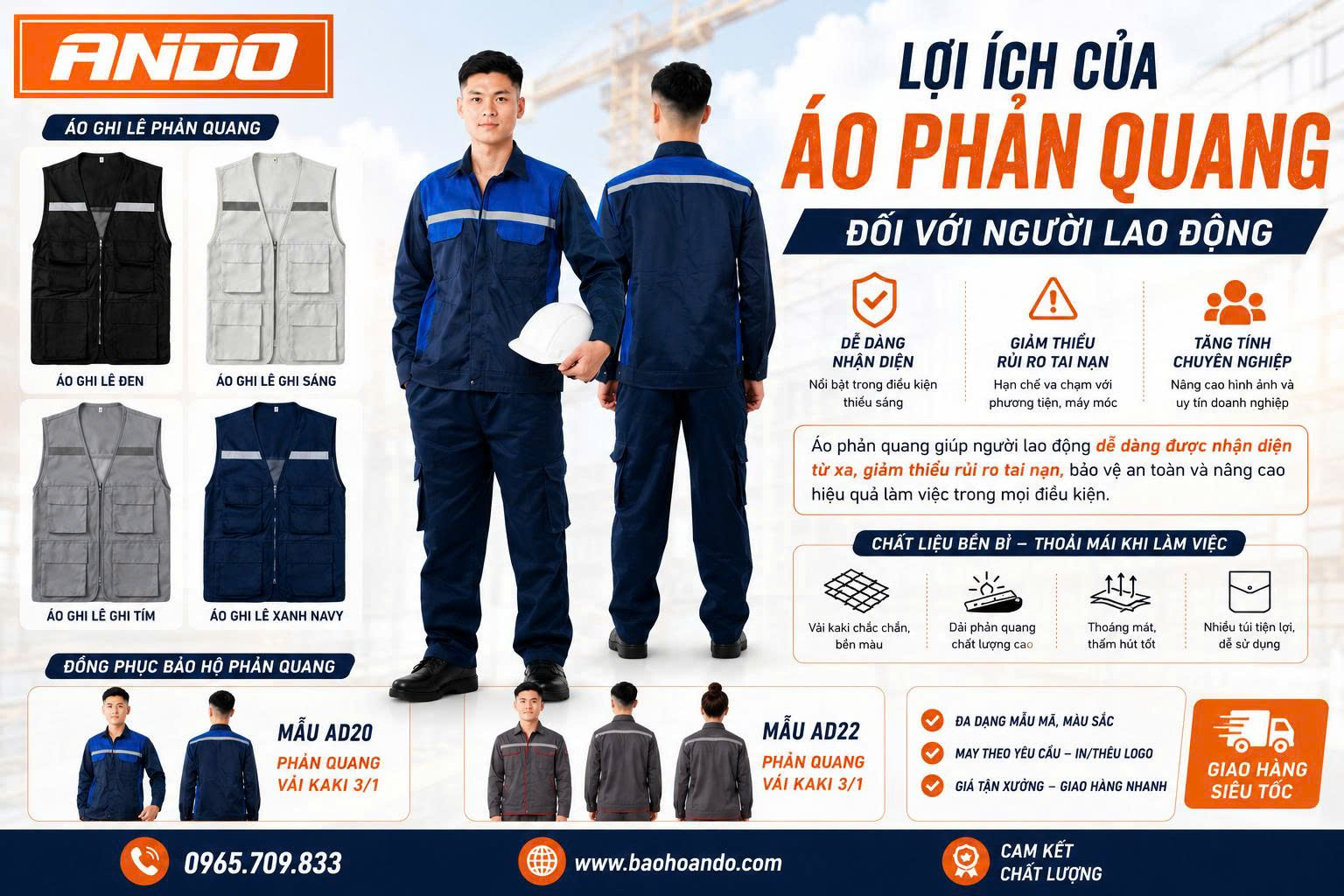 Lợi Ích Của Áo Phản Quang Đối Với Người Lao Động