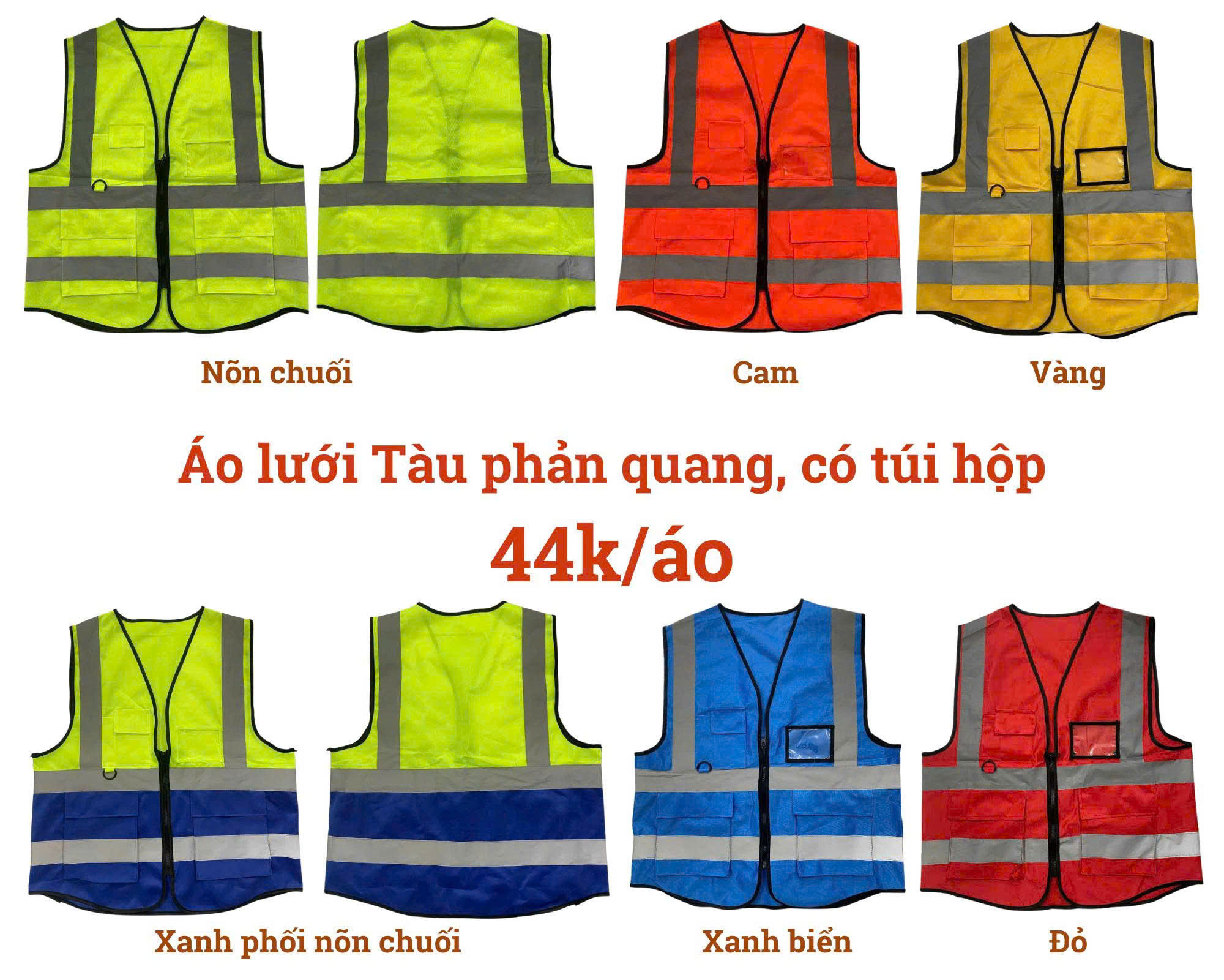 Áo ghi lê bảo hộ lao động - Áo lưới Trung Quốc phản quang