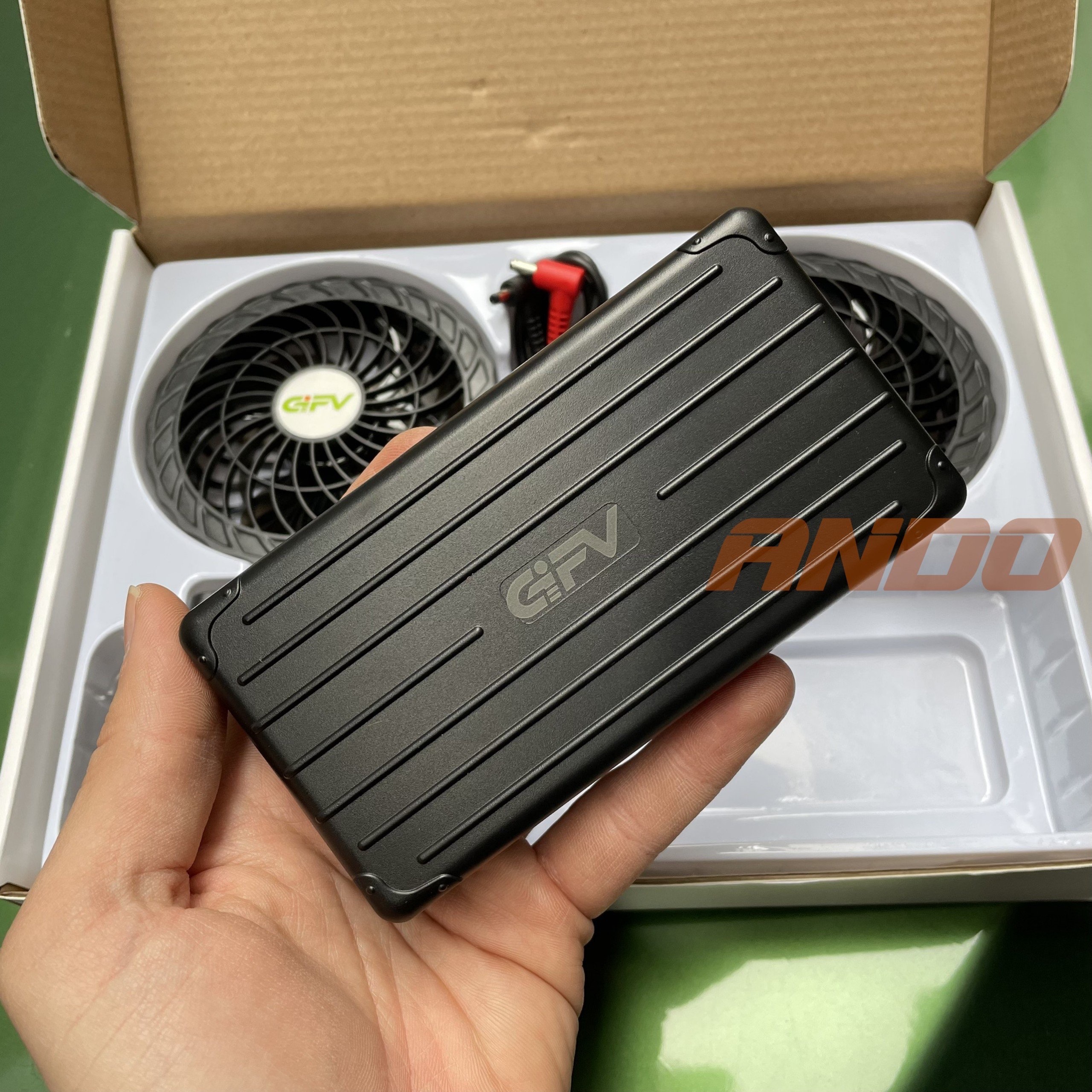 Bộ Pin Sạc Quạt GIFV Cho Áo Điều Hoà  Dung Lượng 16000 Mah