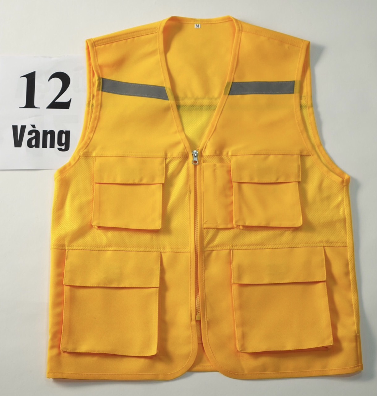 [GL-01] Áo gile phản quang 4 túi, nhiều màu tùy chọn