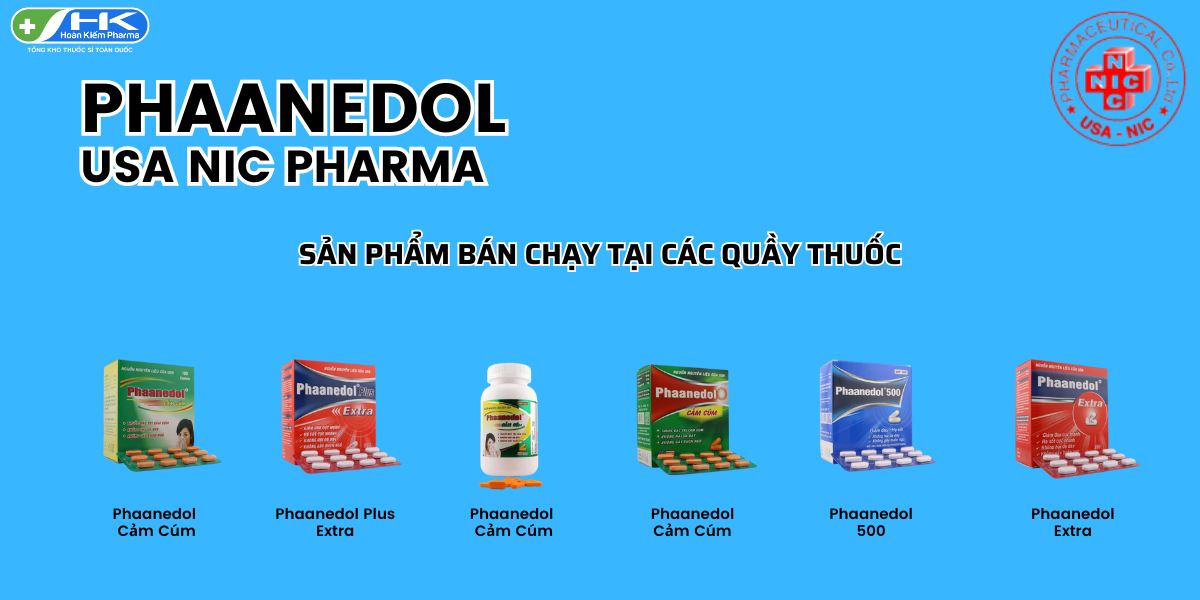 Công dụng của thuốc Phaanedol của NIC Pharma và địa chỉ Phân phối uy tín