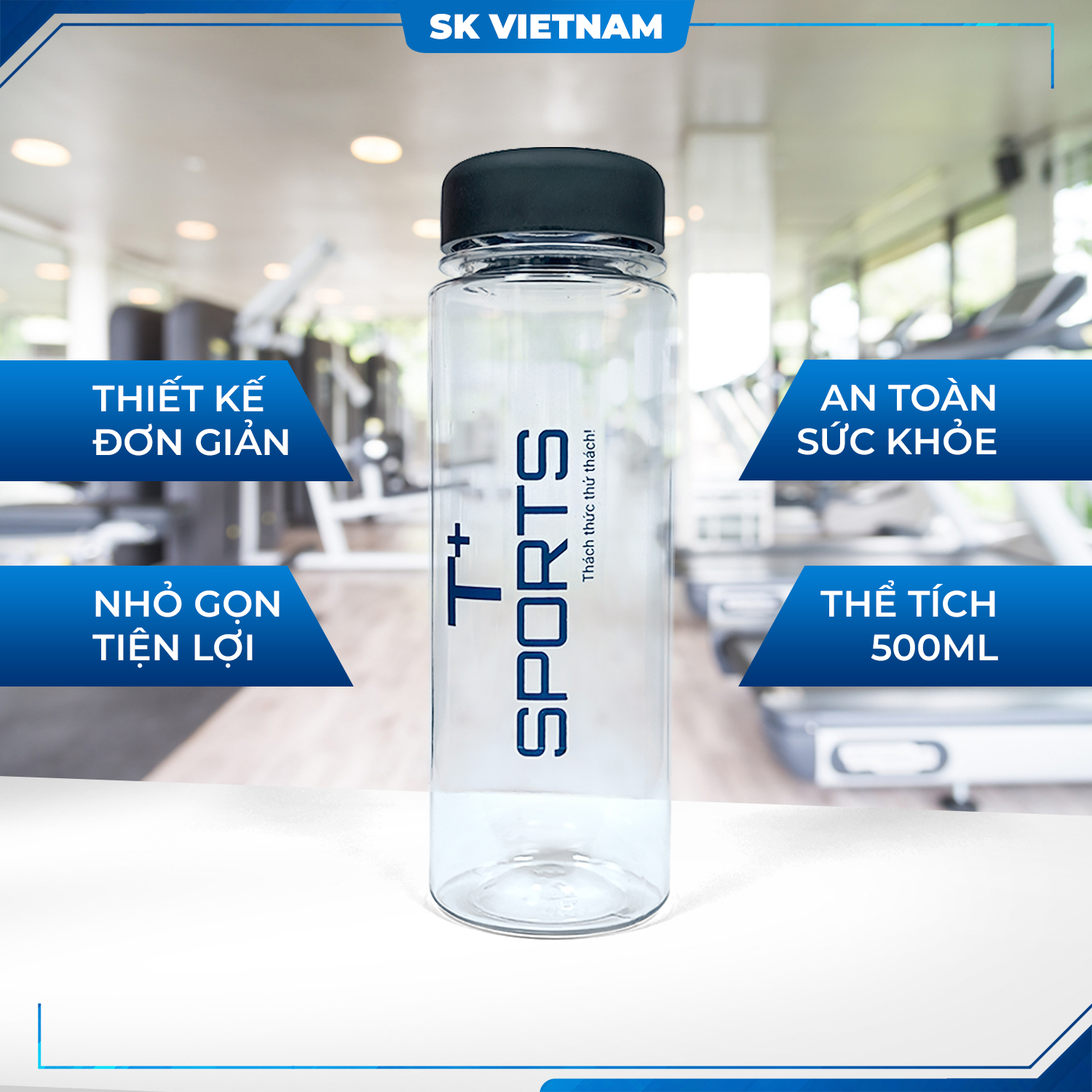 T+Sports Chai nhựa trong suốt