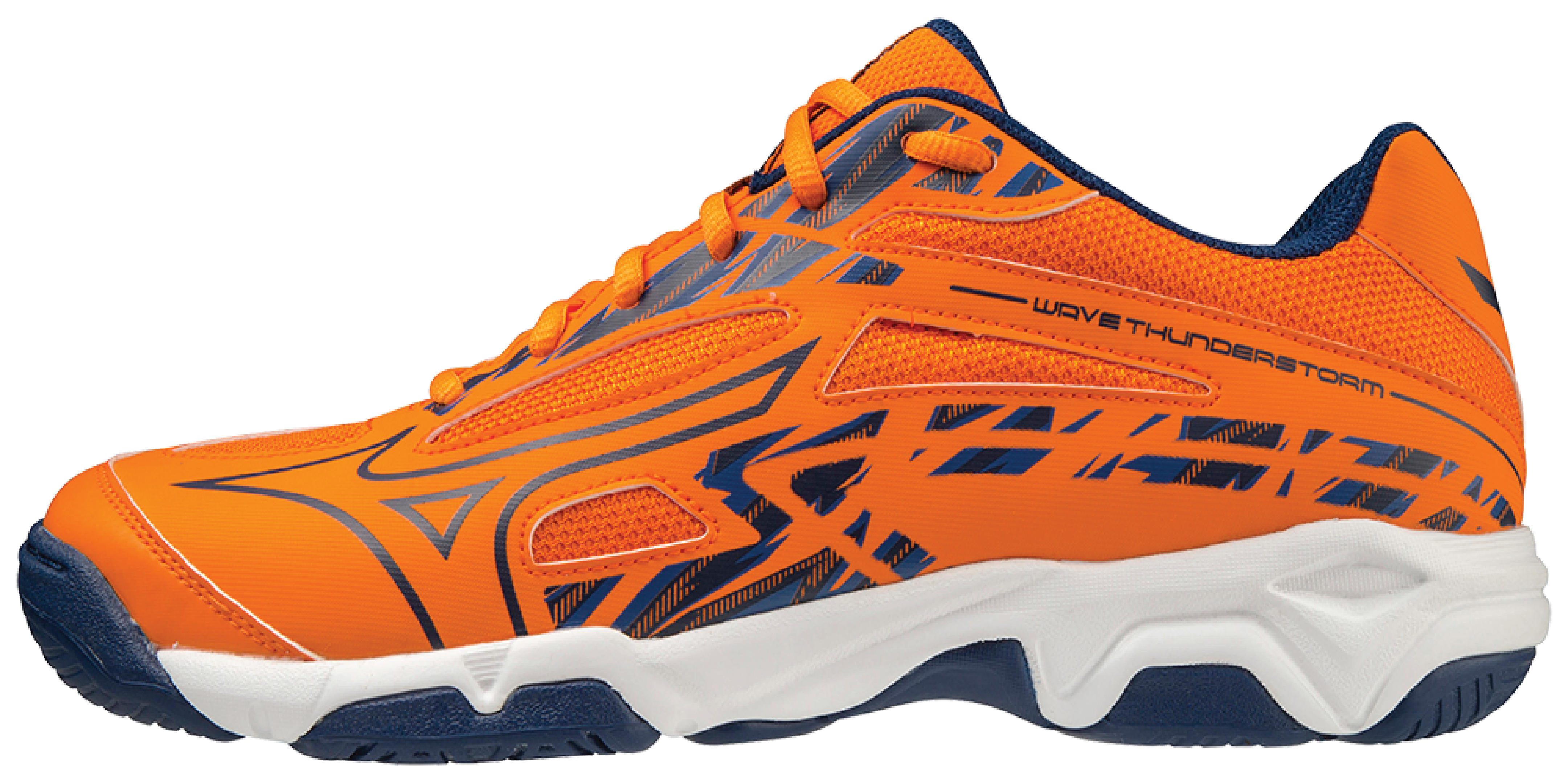 Giày cầu lông Mizuno WAVE THUNDERSTORM-CamĐen