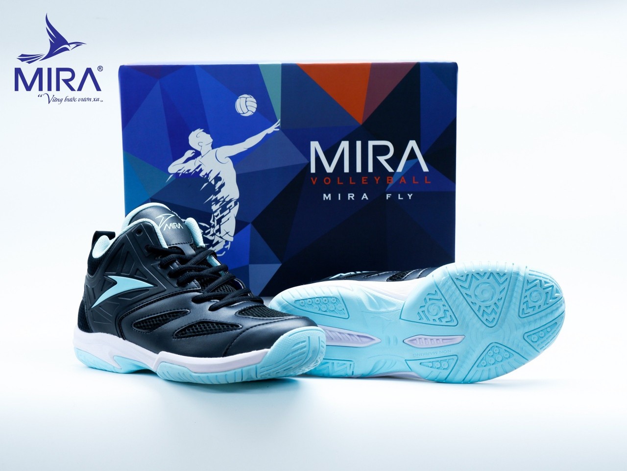 Giày cầu lông MIRA FLY-Đen