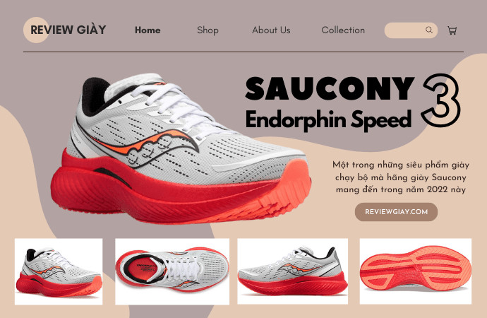 Giày Chạy Bộ Nam SAUCONY Kinvara 13 TrắngCam