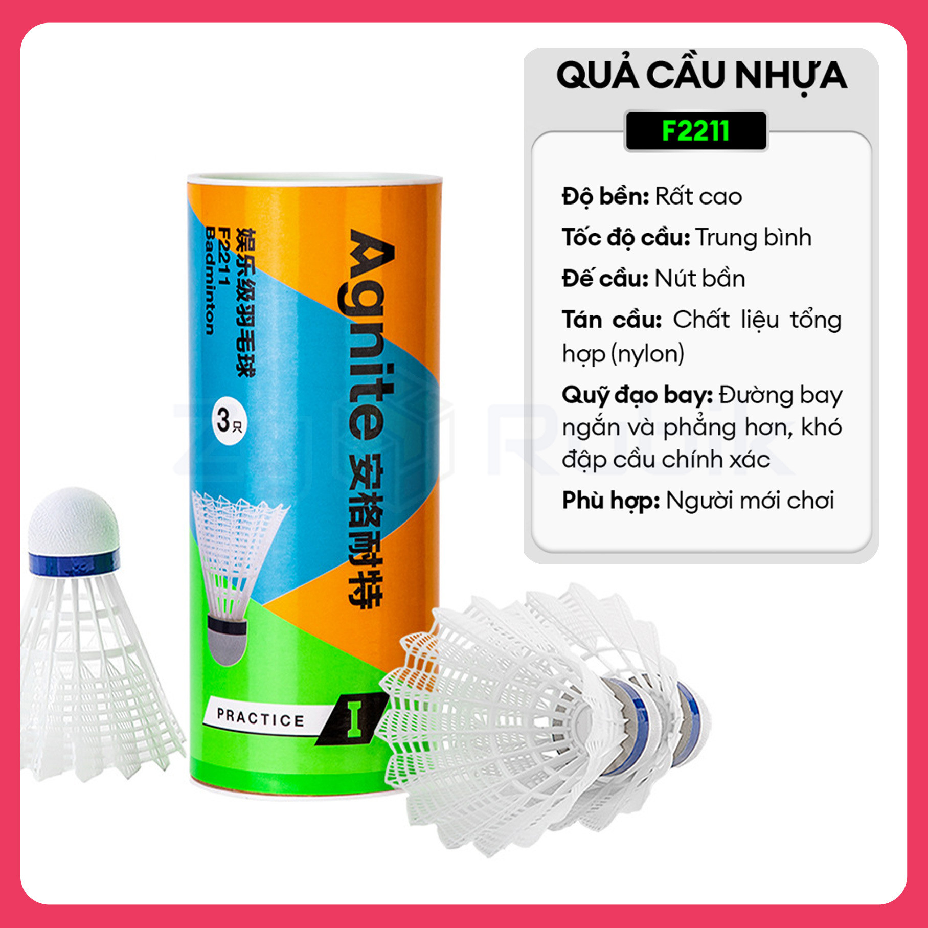 Quả cầu nhựa Agnite F2211 Chính Hãng