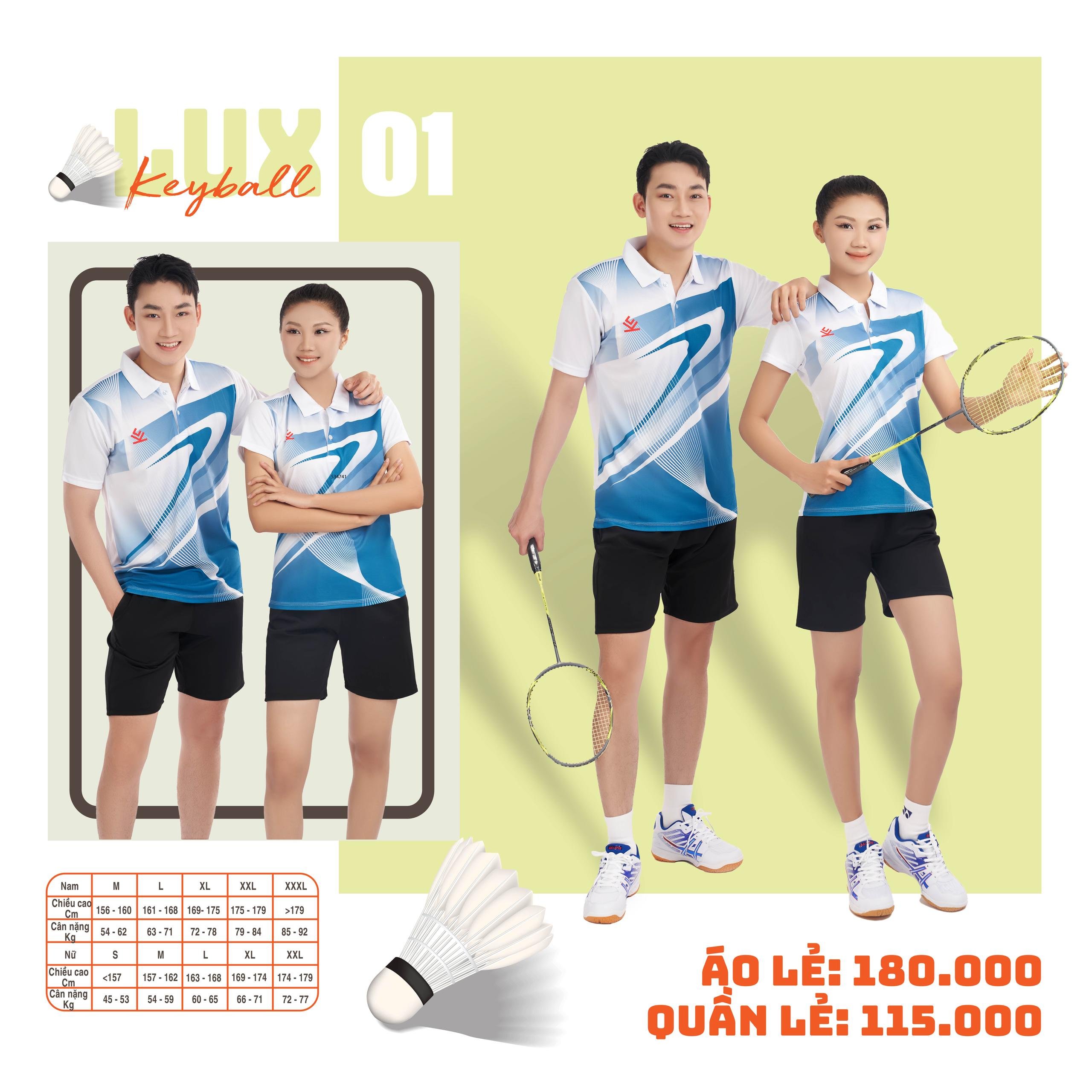 ÁO CỔ TRỤ LUX KEYBALL NỮ