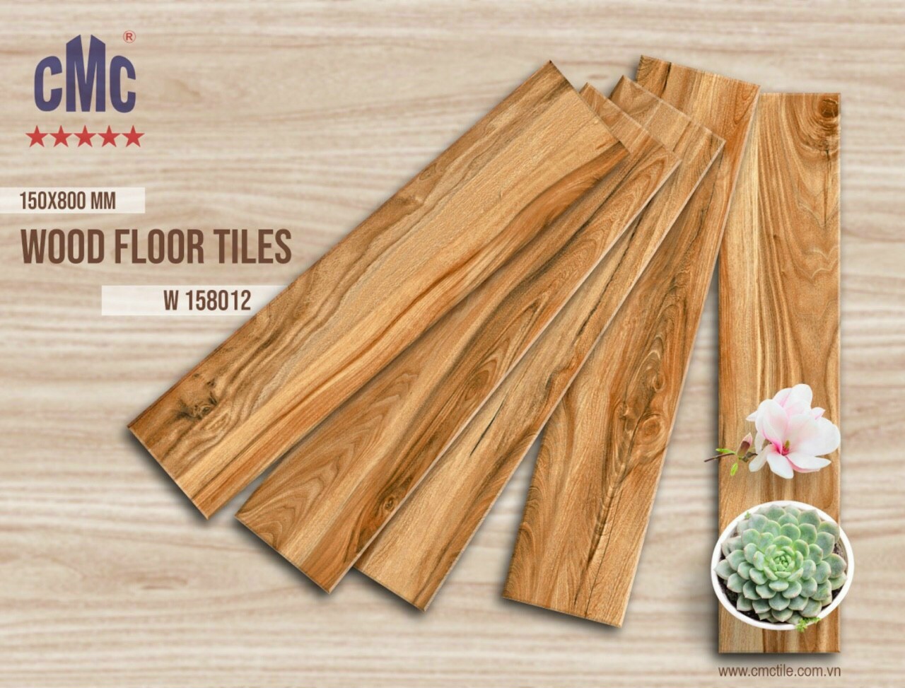 Gạch giả gỗ KT 15x80cm CMC 158012