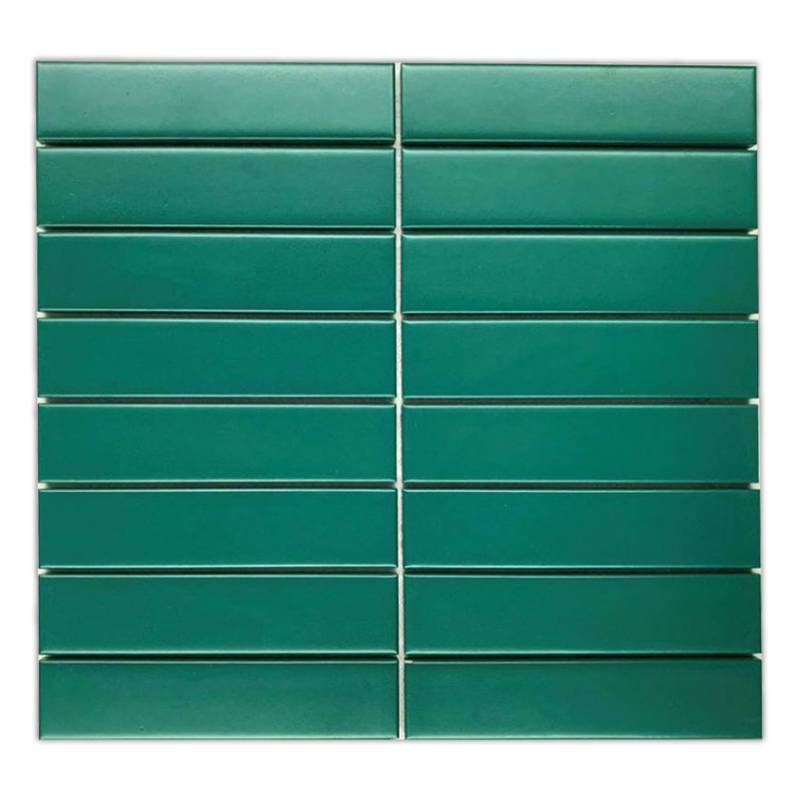 Gạch Mosaic thanh nhỏ xanh lục