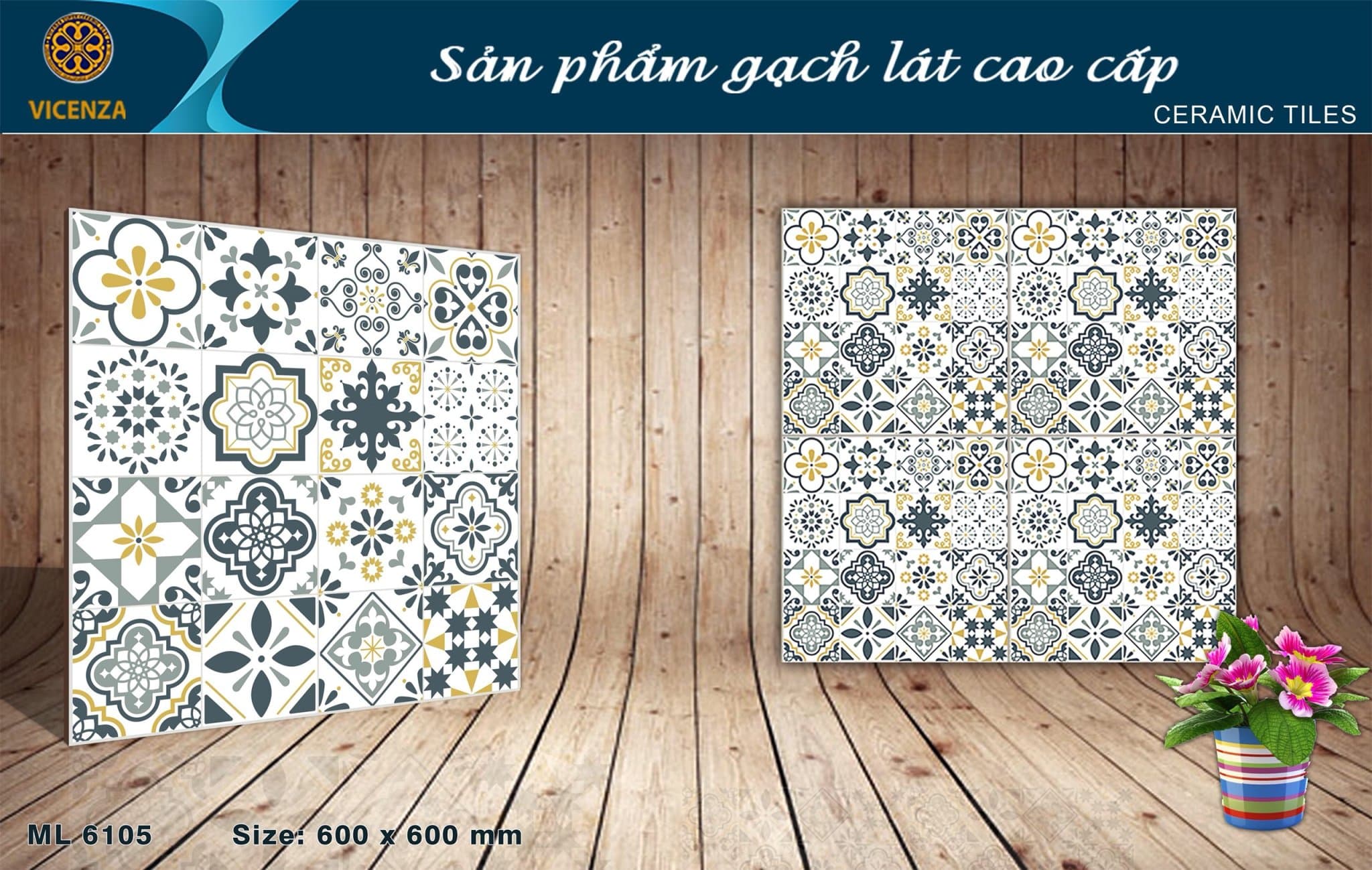 Gạch lát nền ML 6105