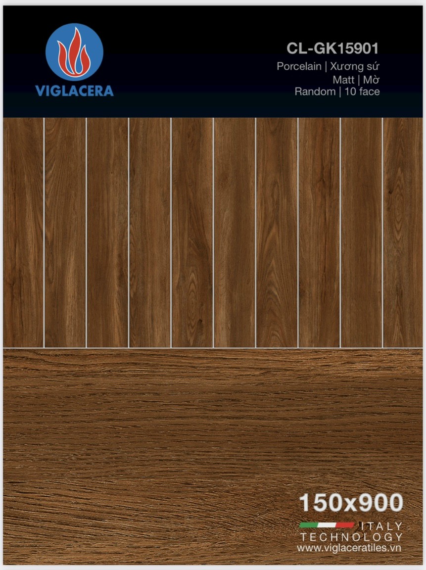 Gạch thanh gỗ 15x90cm 15901 Viglacera