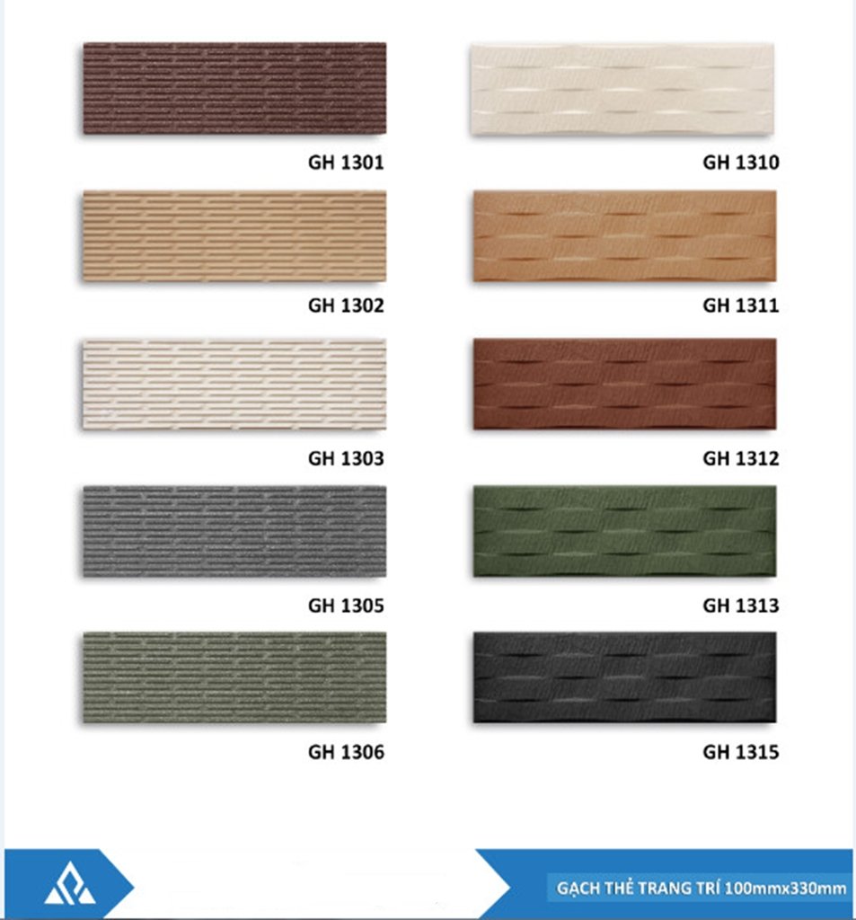Gạch thẻ trang trí VNG GH 1301 kích thước 10x33 cm