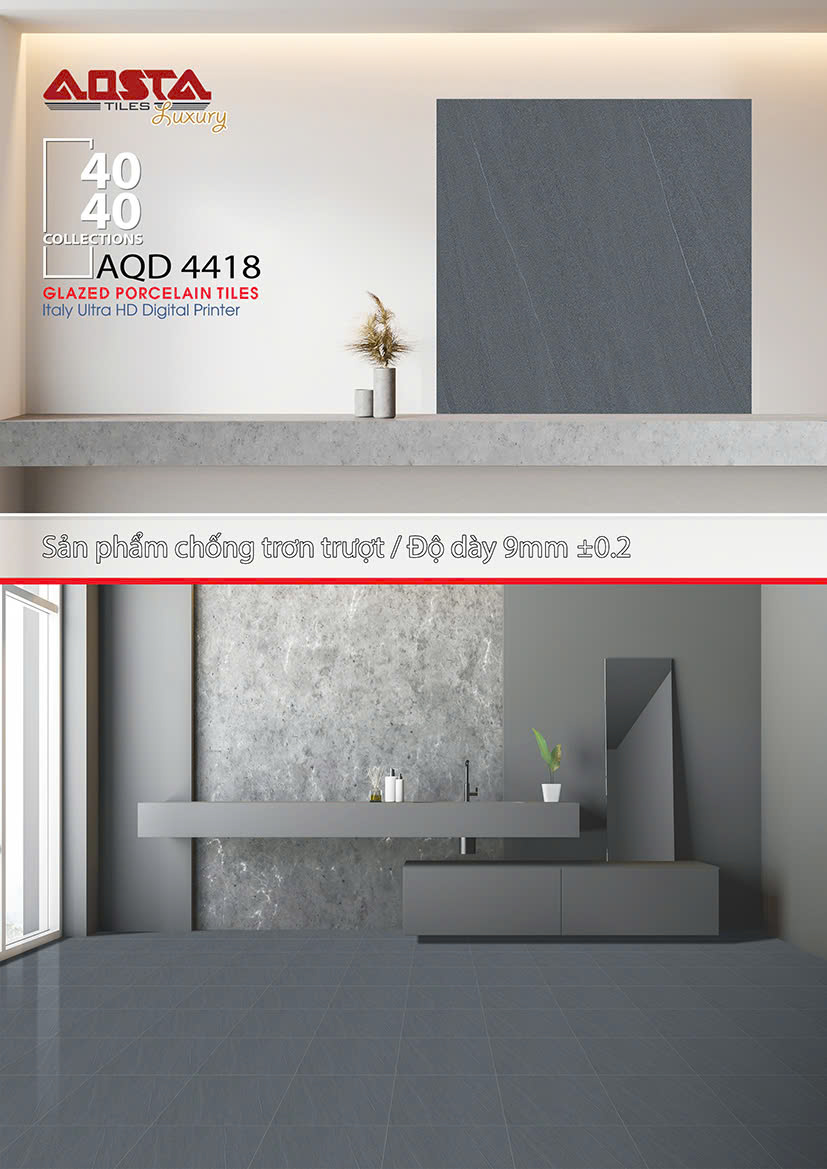 Gạch lát nền 40x40cm AQD 4418 Sông Hồng