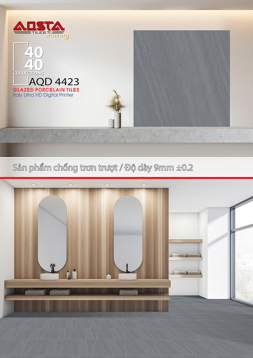 Gạch lát nền 40x40cm AQD 4423 Sông Hồng