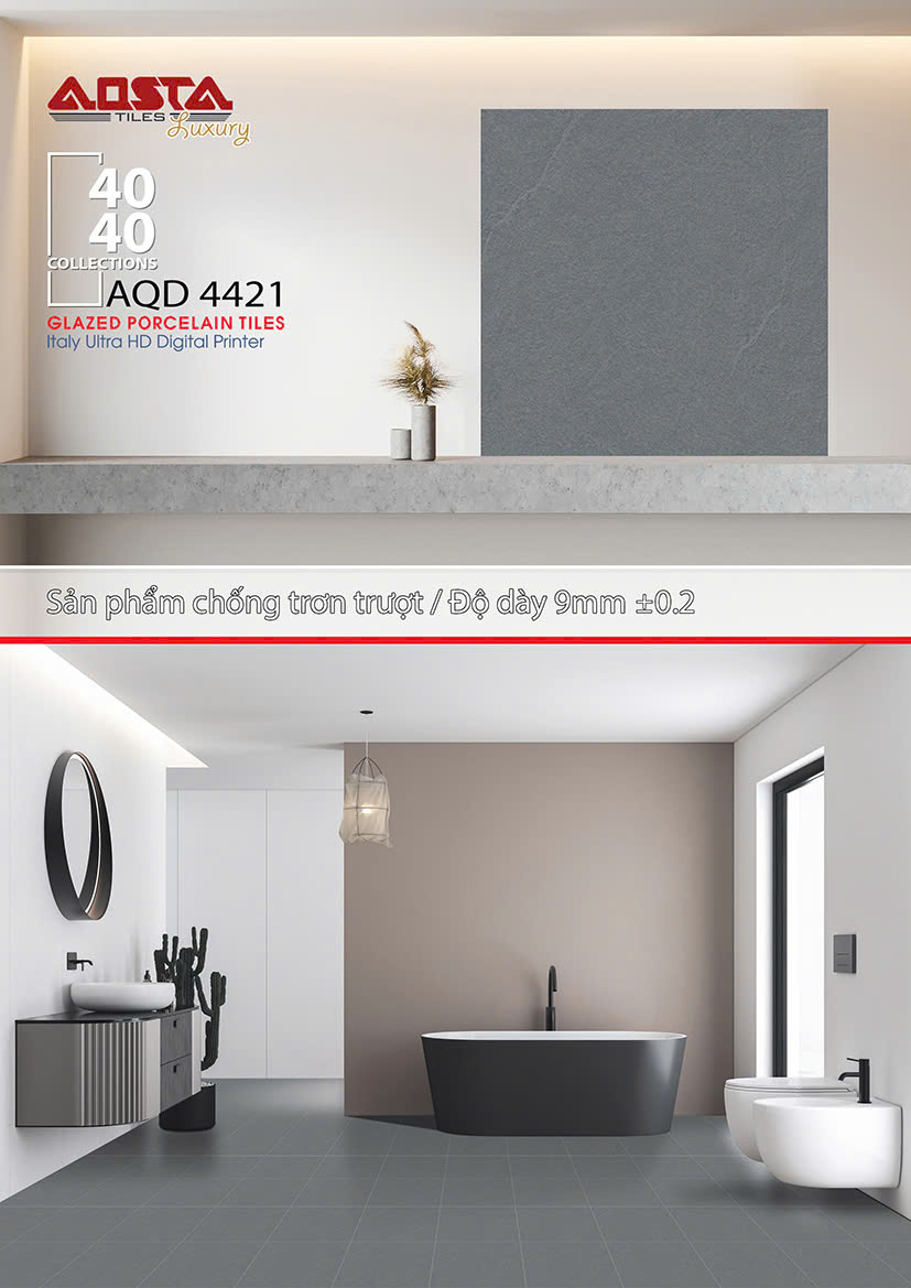 Gạch lát nền 40x40cm AQD 4421 Sông Hồng