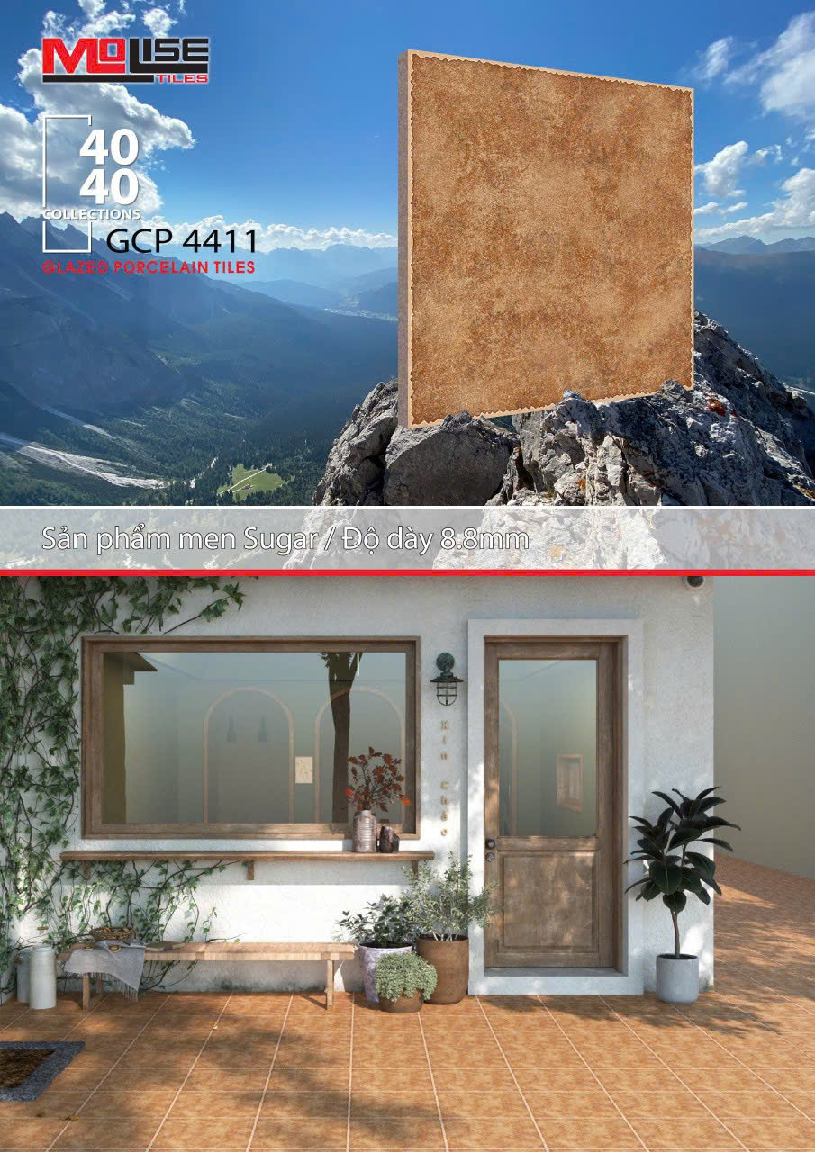 Gạch lát nền 40x40cm GCP 4411 Sông Hồng