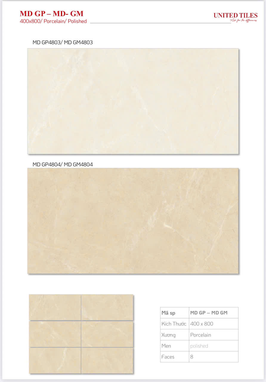 Gạch lát nền 40x80cm MD-GP4803/MD-GM4803/MD-GP4804/MD-GM4804 Thiên Hà Thủy