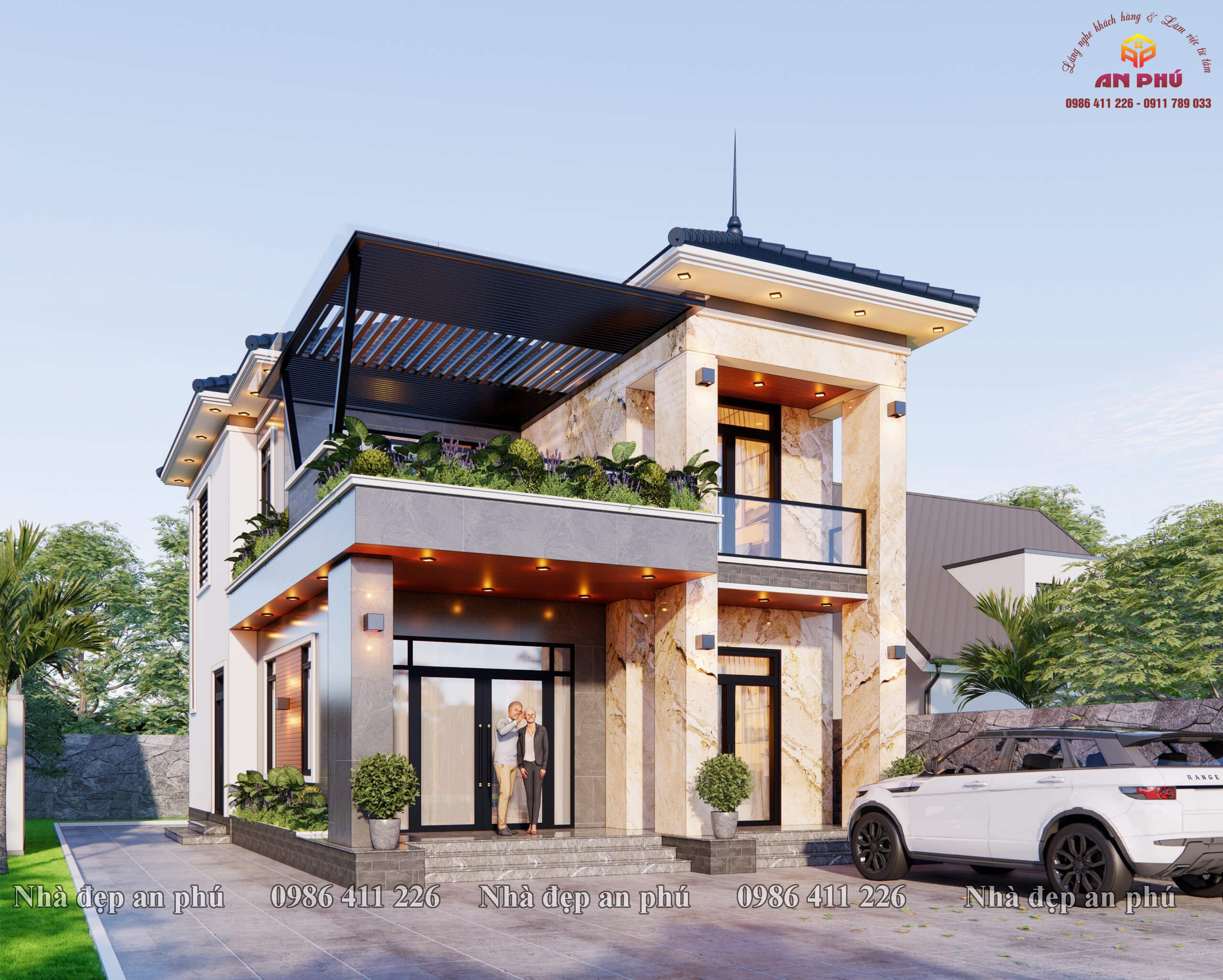 Mẫu 2 tầng mái nhật nổi bật ở Nam Lĩnh Nam Đàn