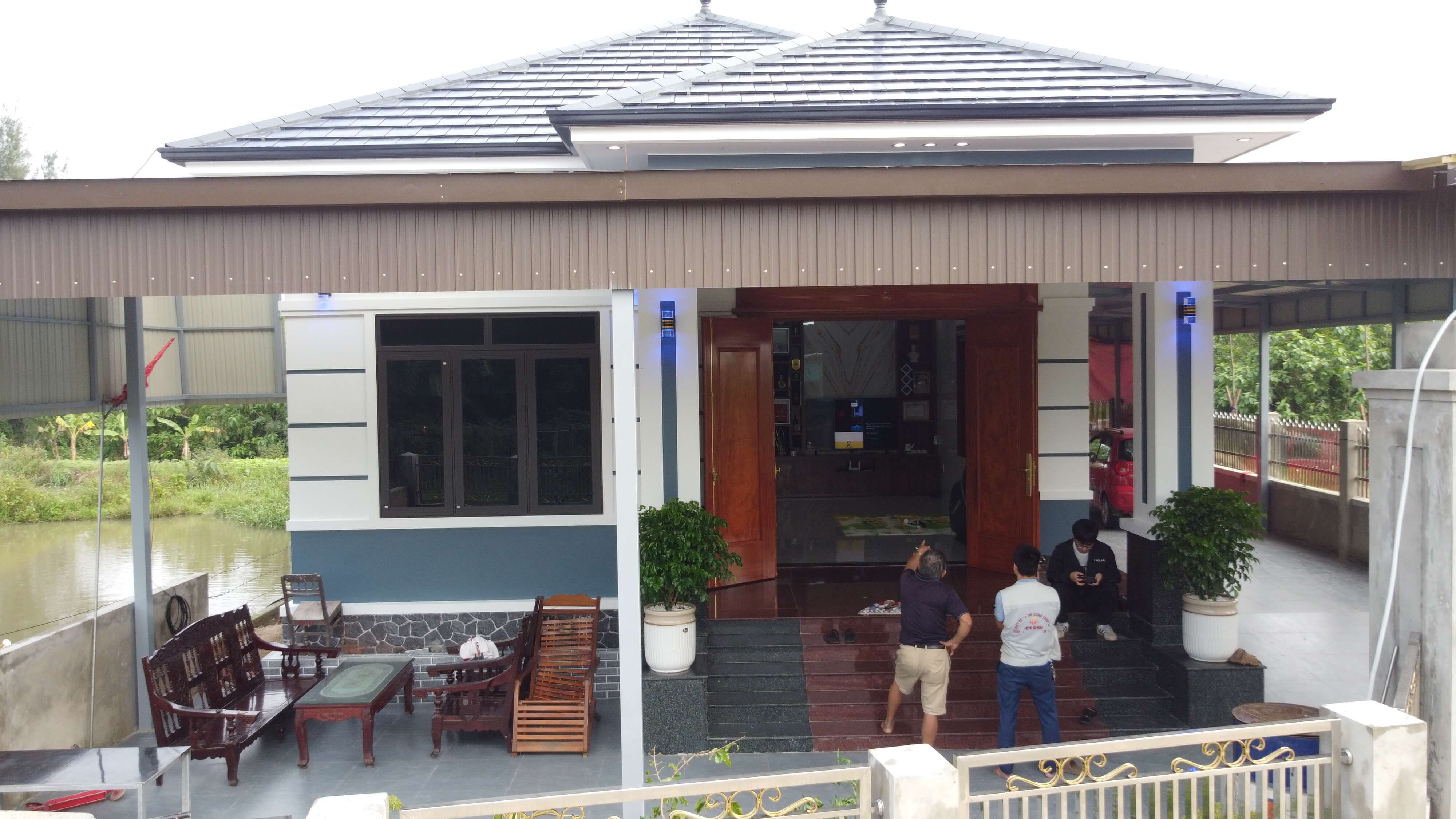 Hoàn thiện nhà cấp 4 mái nhật ở Cẩm Xuyên Hà Tĩnh