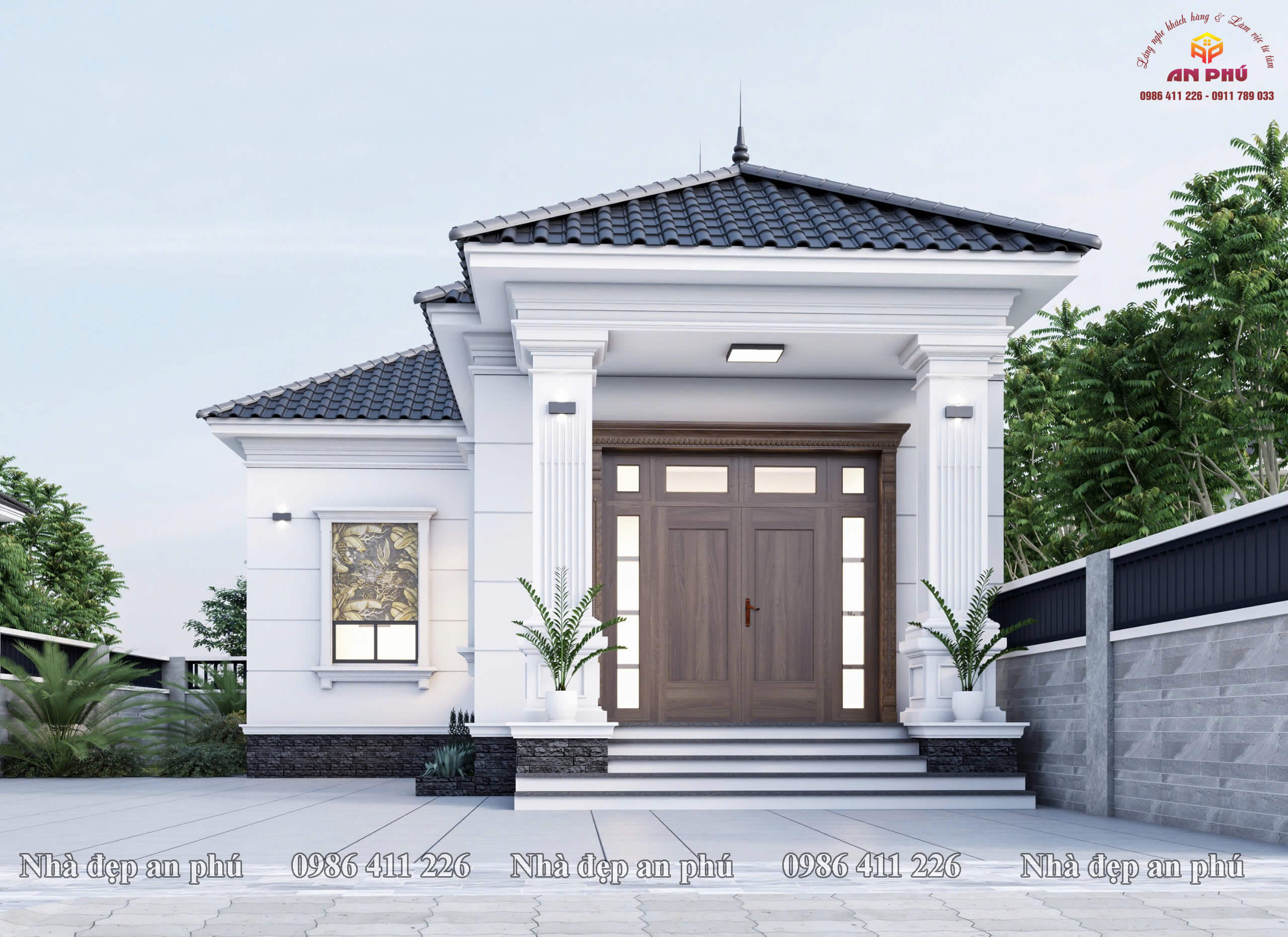 Nhà cấp 4 mái nhật tân cổ rẻ, đẹp ở Diễn Châu Nghệ An