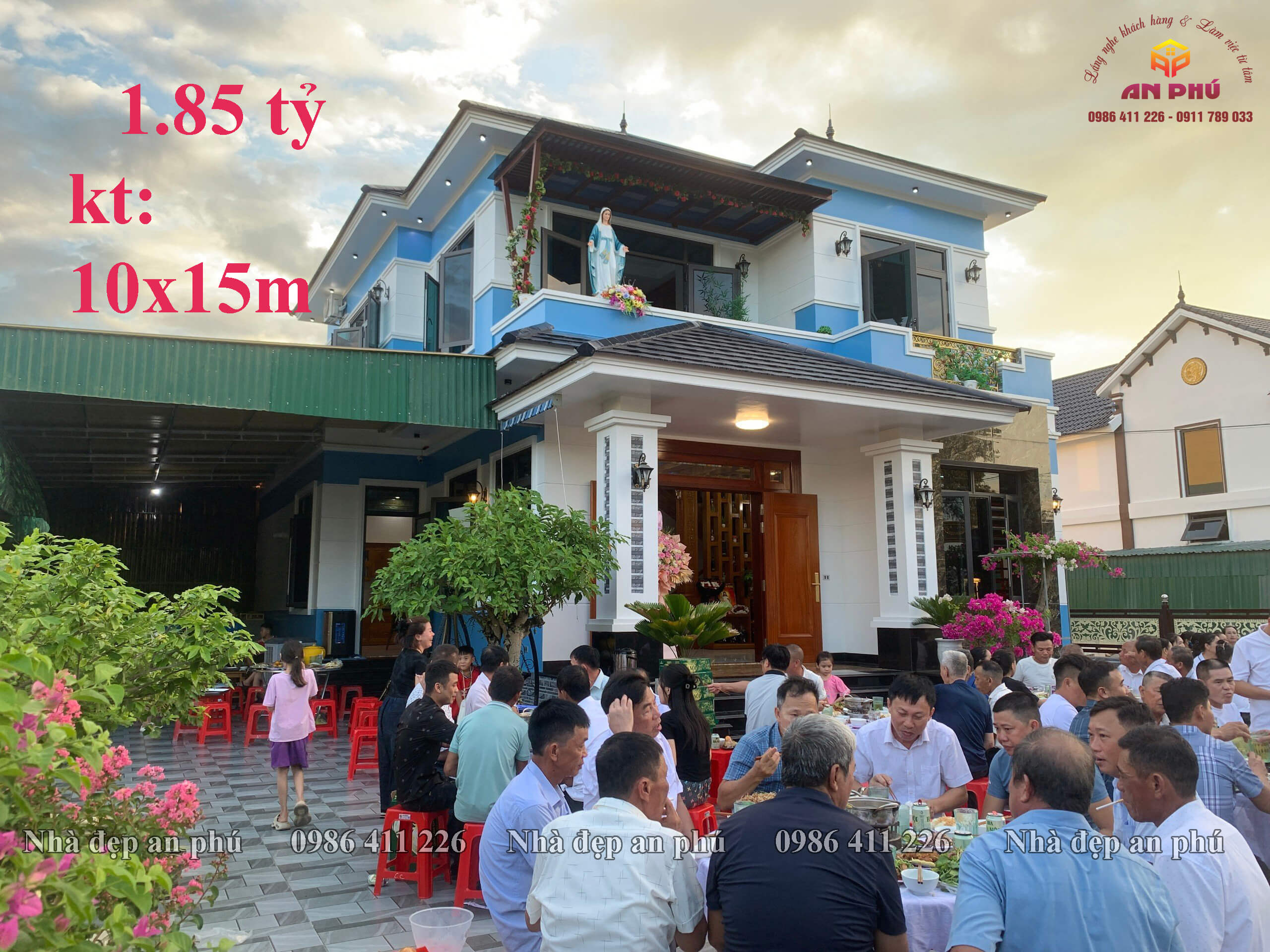 Hoàn thiện mẫu 2 tầng mái nhật hoành tráng ở Hưng Tây Hưng Nguyên