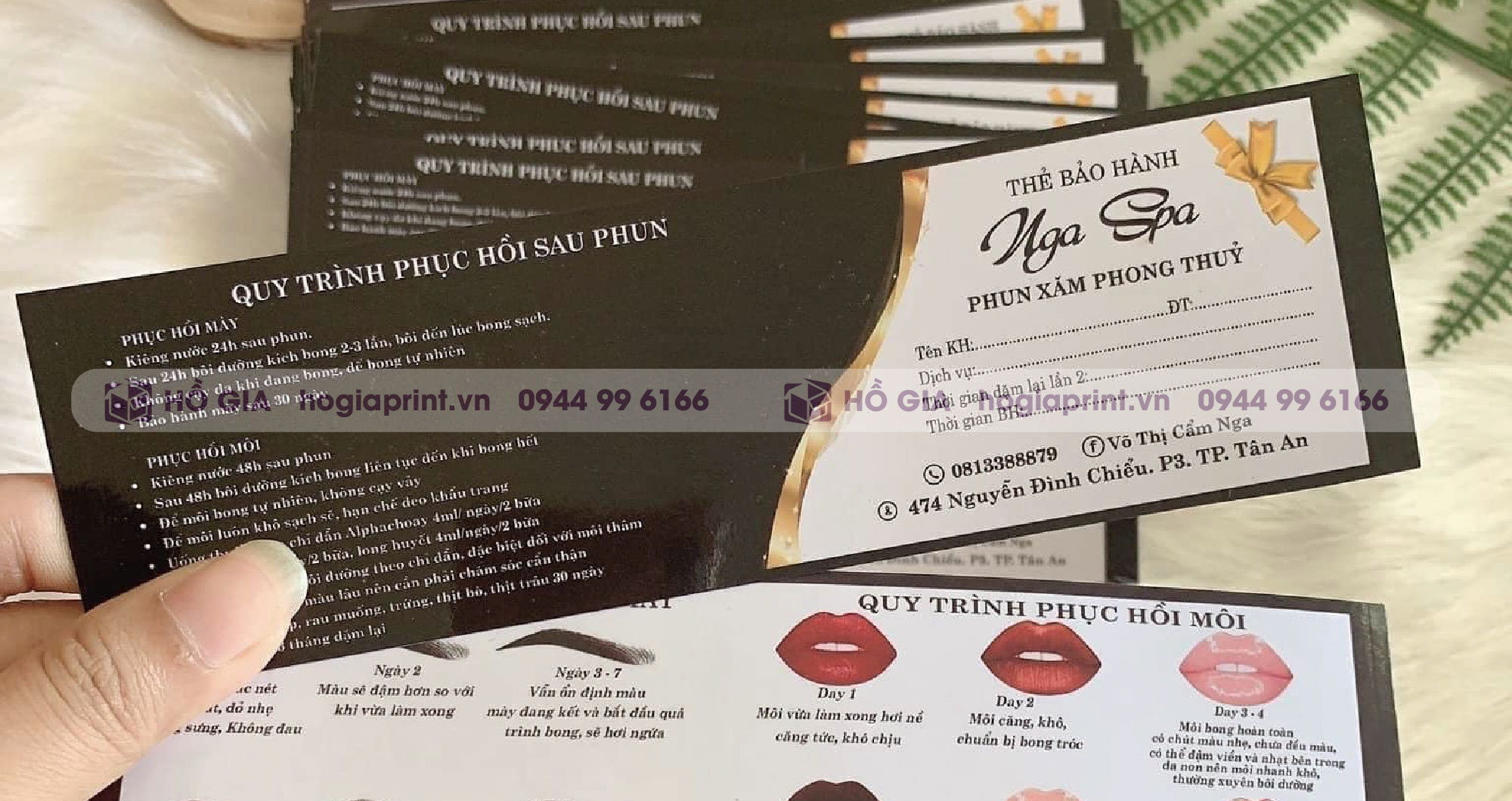 Địa chỉ in voucher cho dịch vụ in spa hãy lựa chọn xưởng in Hồ Gia