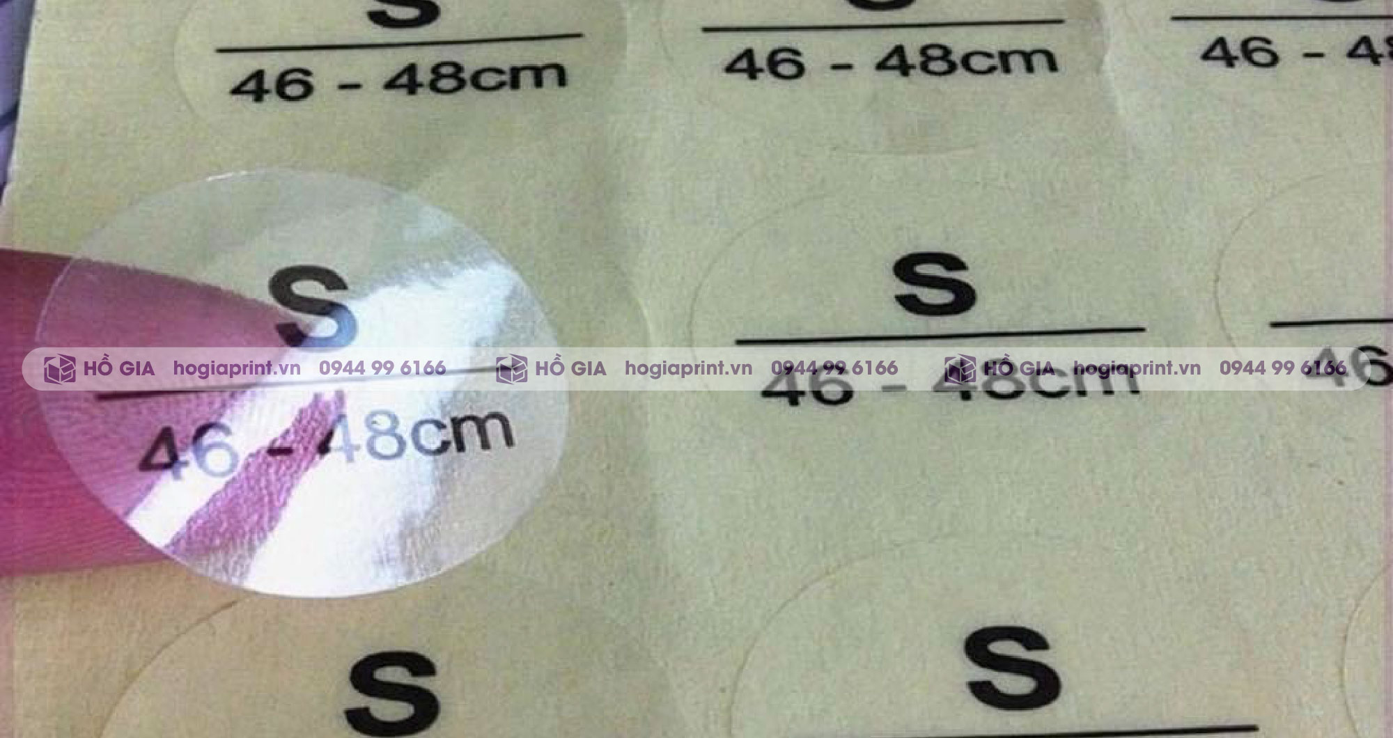 In decal trong chống nước