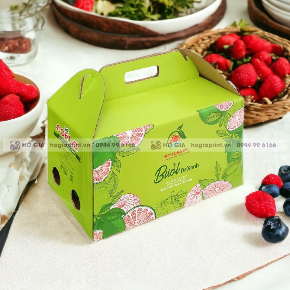 In thùng carton đựng bưởi