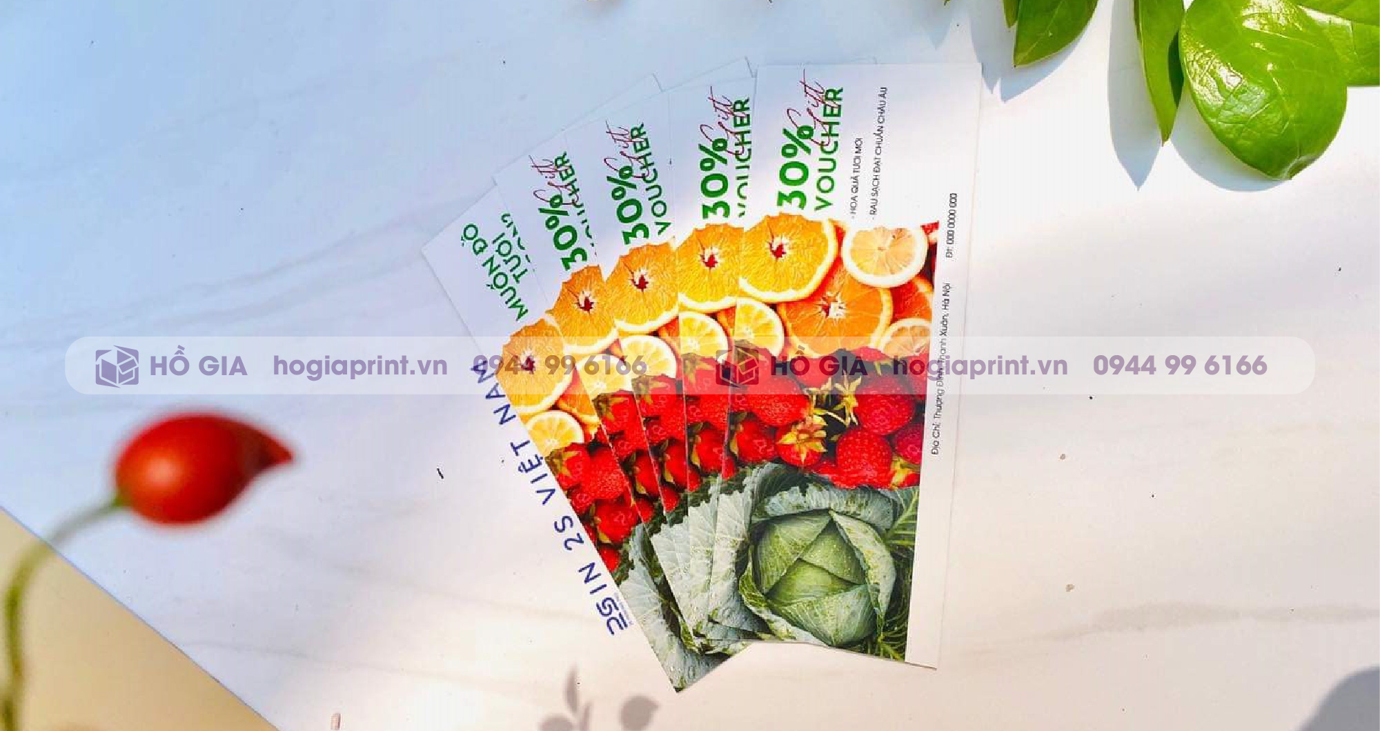 in voucher đẹp giá rẻ tại xưởng in và sản xuất bao bì Hồ Gia