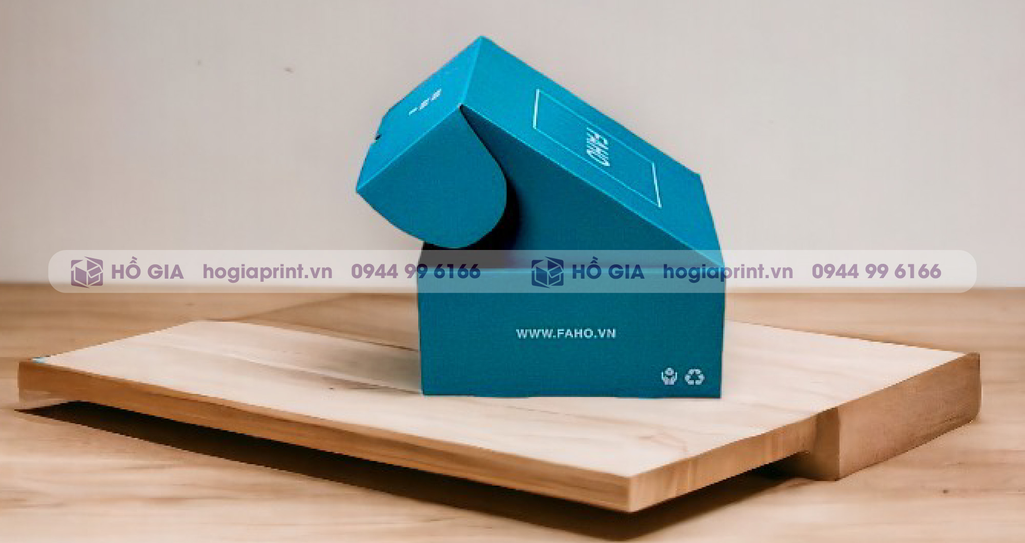 Mẫu hộp sóng dạng cài được in đẹp tại Hồ Gia