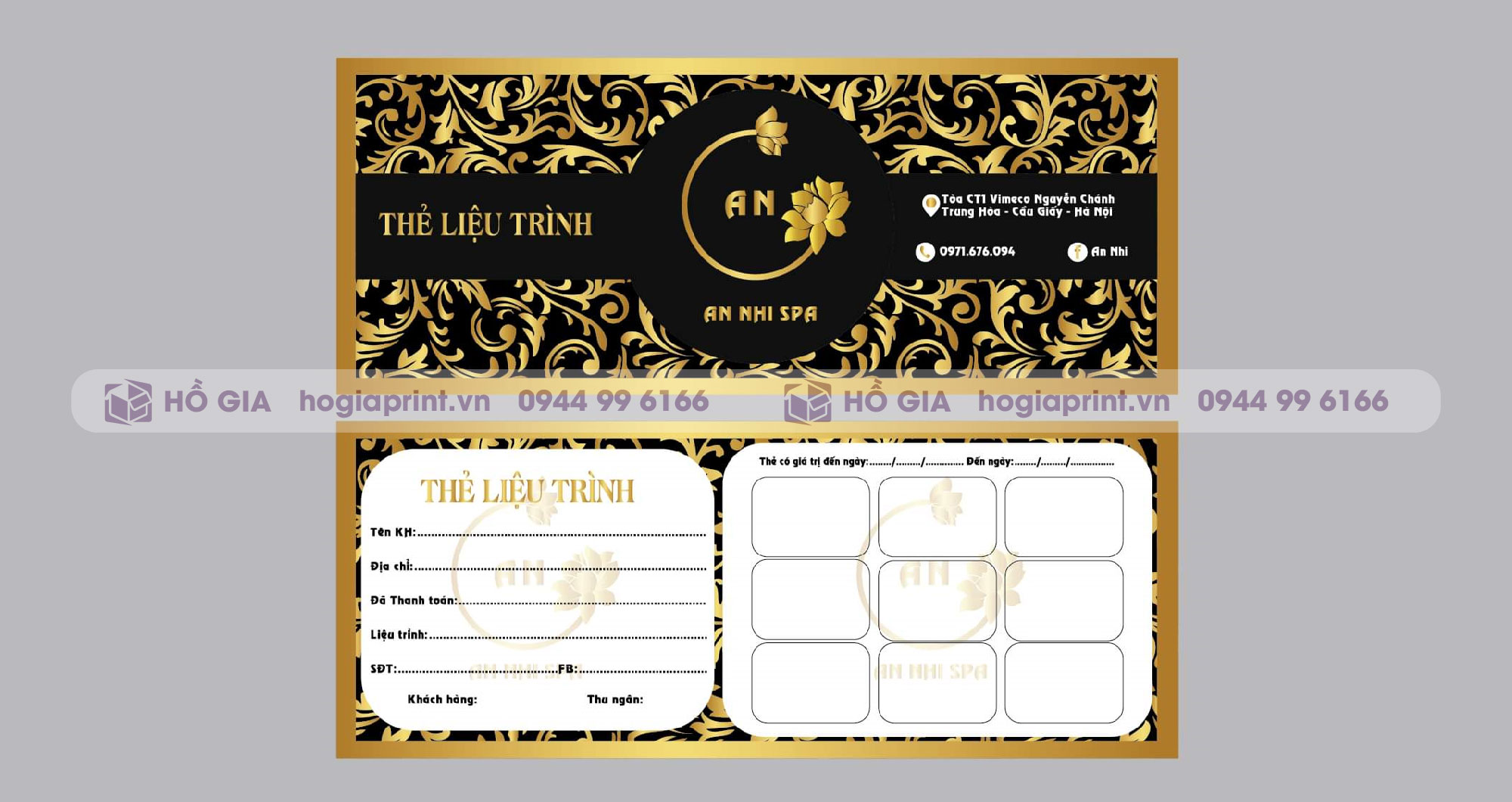 Xưởng Hồ Gia sẽ tạo giúp bạn nhiều mẫu voucher Spa đẹp