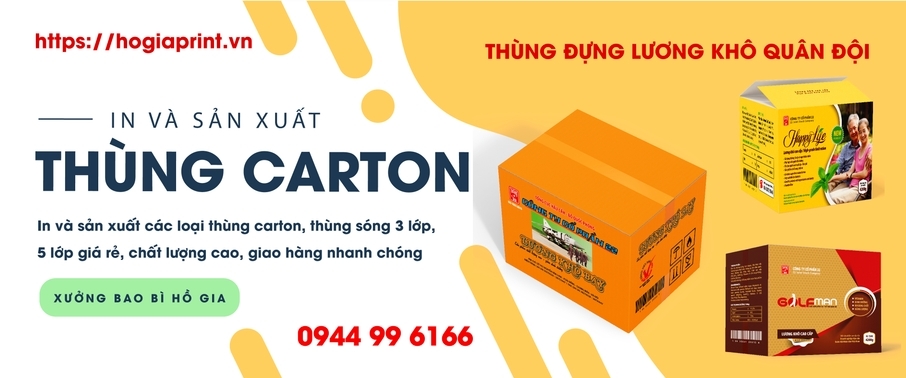 Sản xuất thùng carton giá rẻ tại Hồ Gia